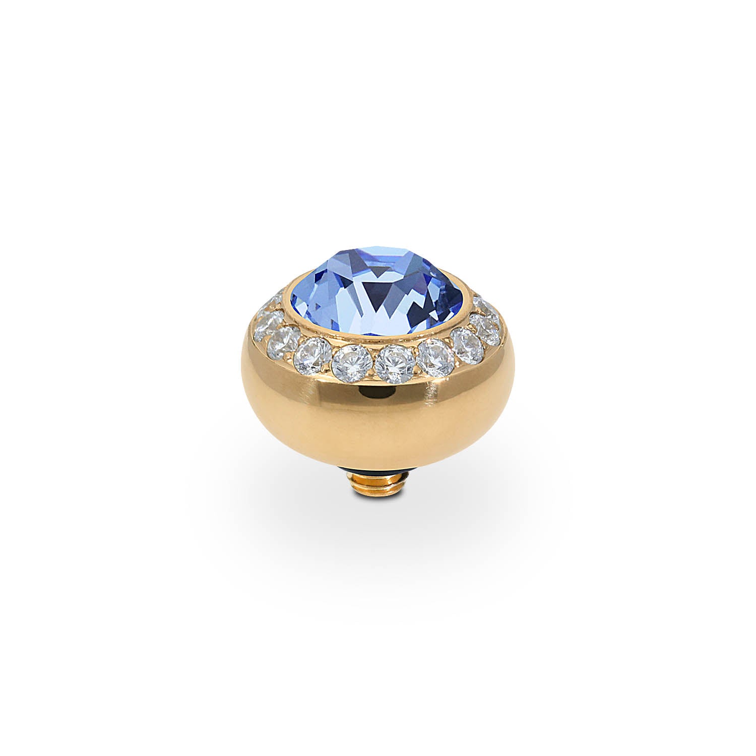 Tondo Deluxe Top 10 mm - Gold light sapphire