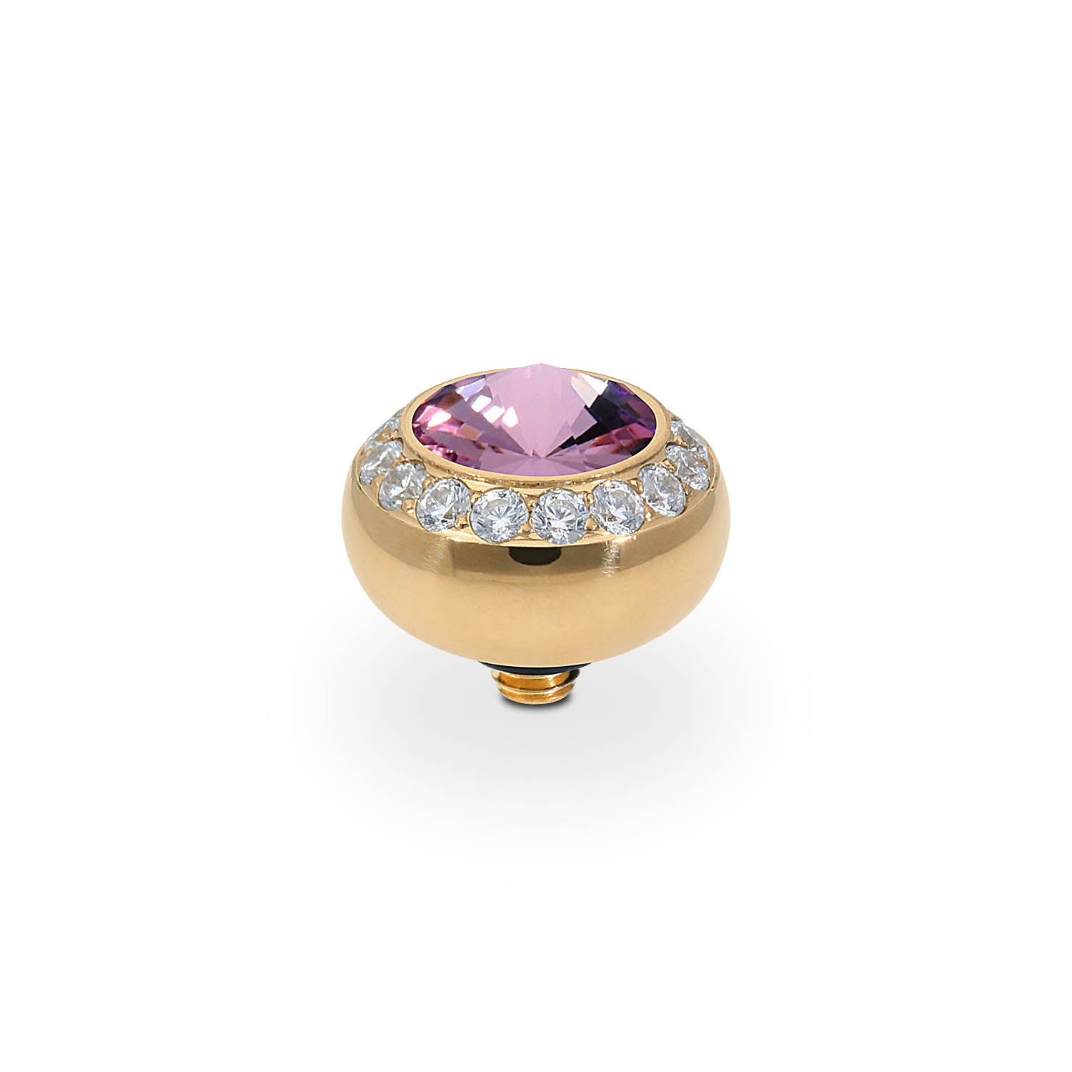 Tondo Deluxe Top 10 mm - Gold light amethyst