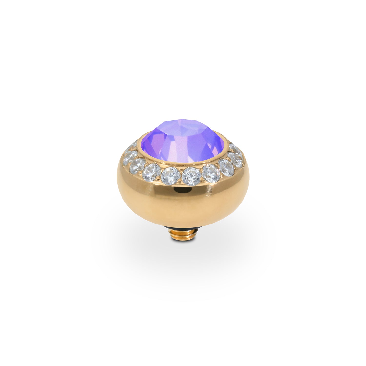 Tondo Deluxe Top 10 mm - Gold Crystal Purple Ignite