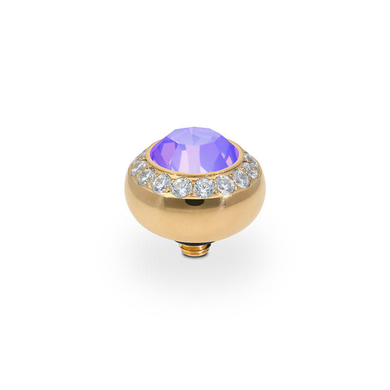 Tondo Deluxe Top 10 mm - Gold Crystal Purple Ignite