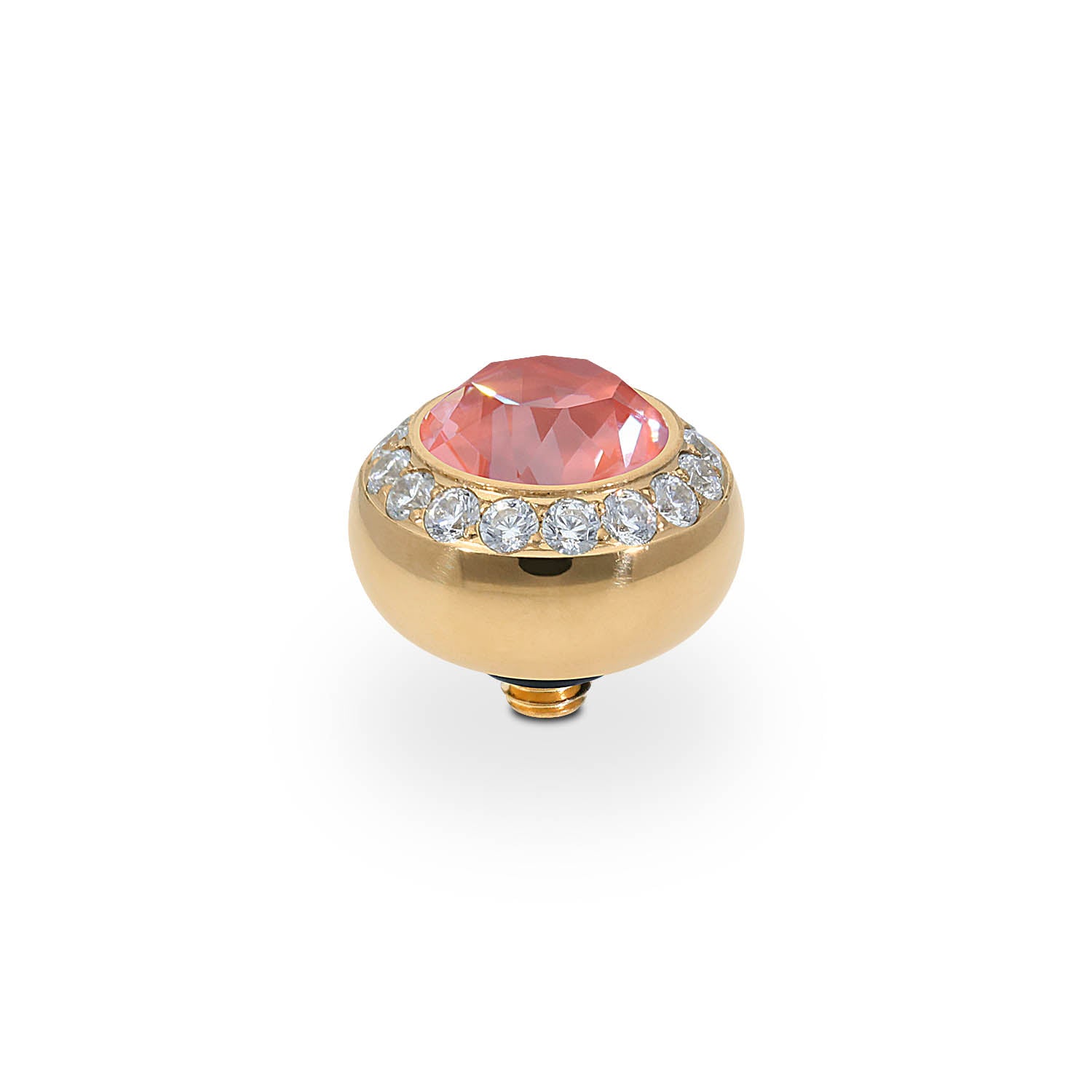 Tondo Deluxe Top 10 mm - Gold crystal maroon ignite