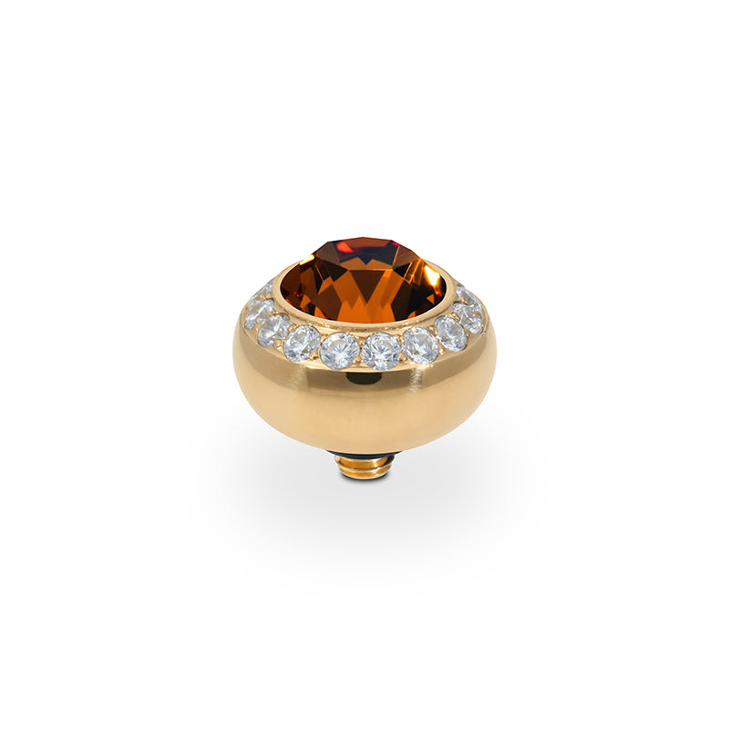 Tondo Deluxe Top 10 mm - Gold Smoked Topaz