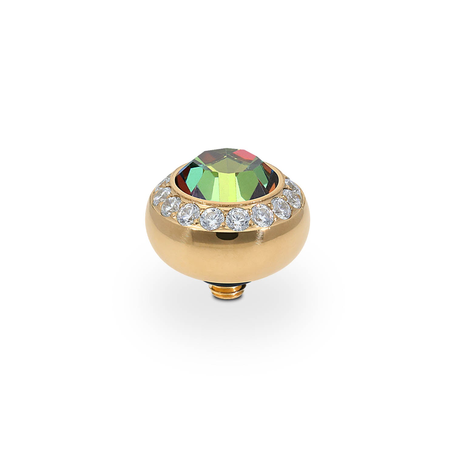 Tondo Deluxe Top 10 mm - Gold Crystal Vitrail Medium