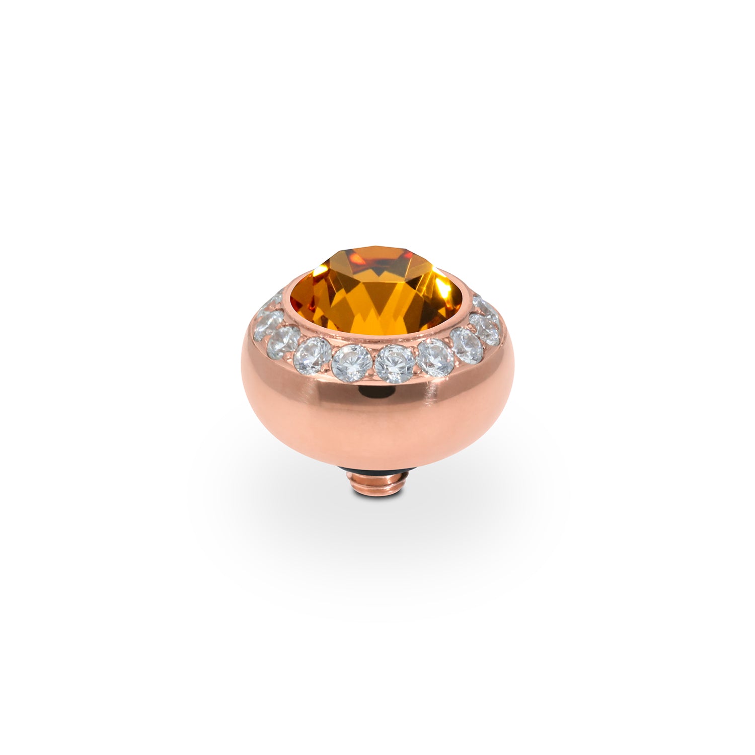 Tondo Deluxe Top 10 mm - Roségold Topaz