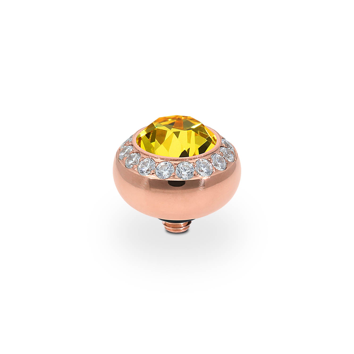 Tondo Deluxe Top 10 mm - Roségold light topaz