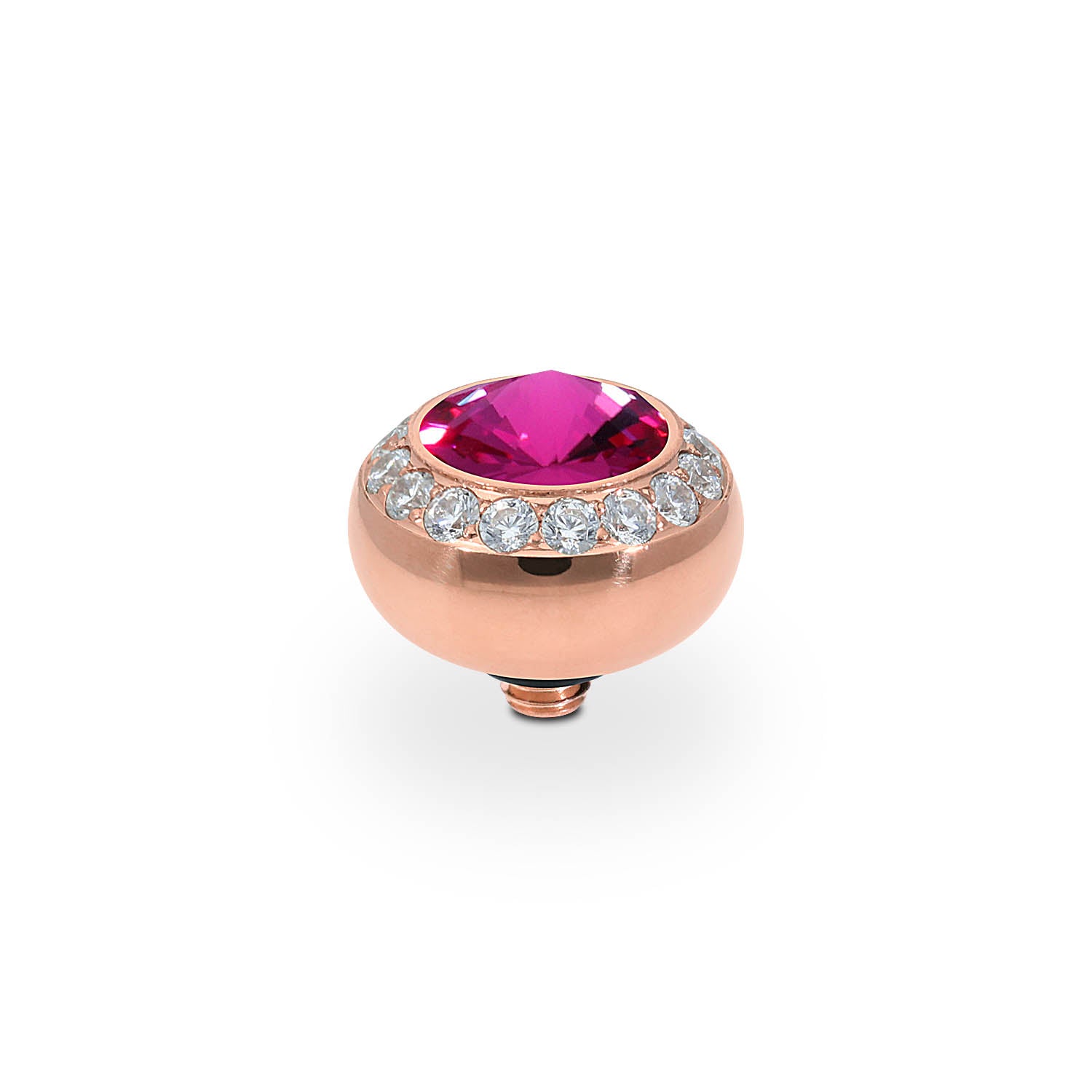Tondo Deluxe Top 10 mm - Roségold fuchsia