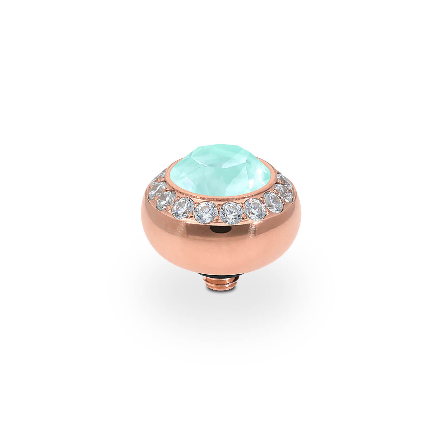 Tondo Deluxe Top 10 mm - Roségold crystal soft mint ignite
