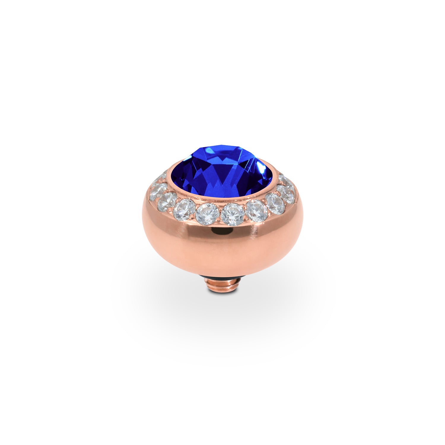 Tondo Deluxe Top 10 mm - Roségold ReCreated Dark Sapphire