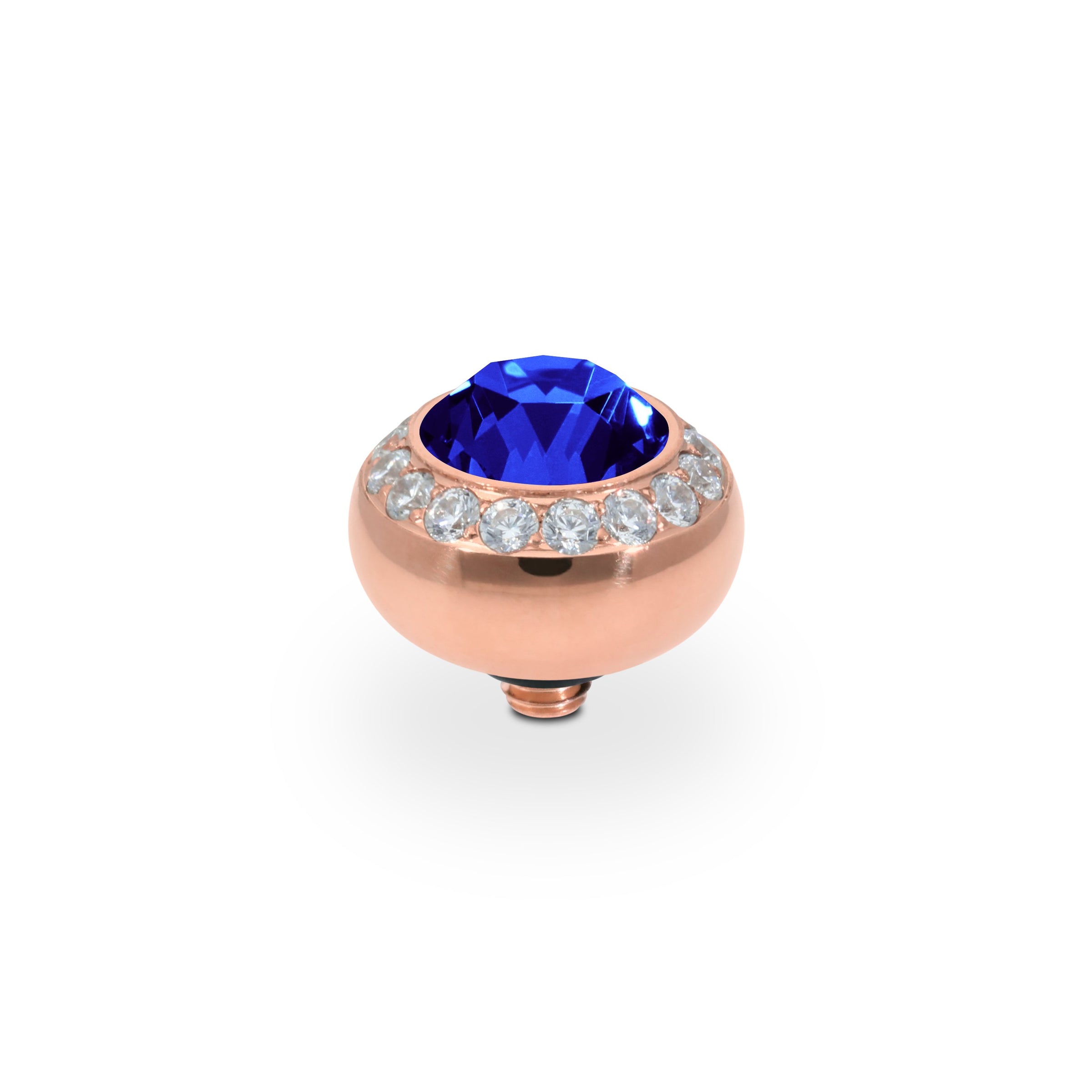 Tondo Deluxe Top 10 mm - Roségold ReCreated Dark Sapphire