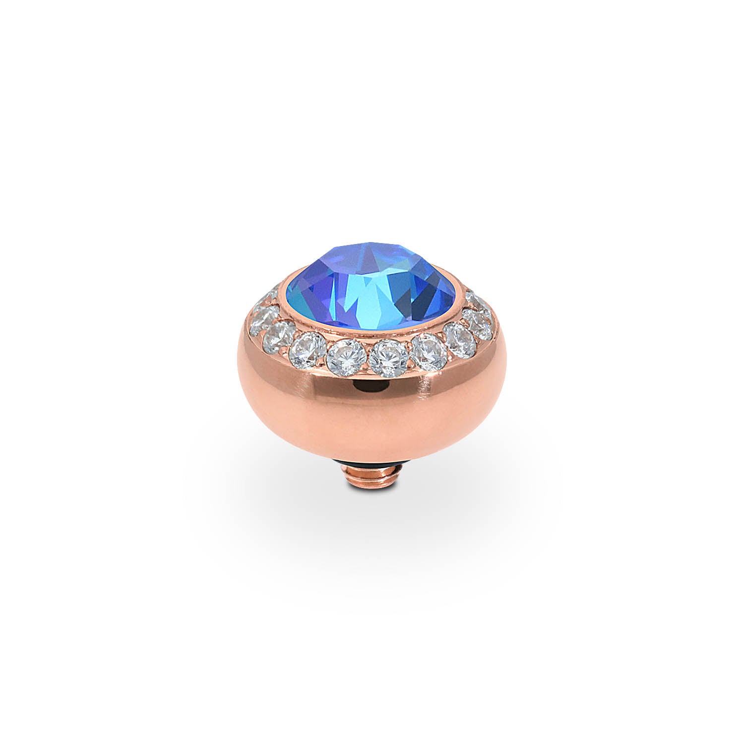 Tondo Deluxe Top 10 mm - Roségold royal blue delite