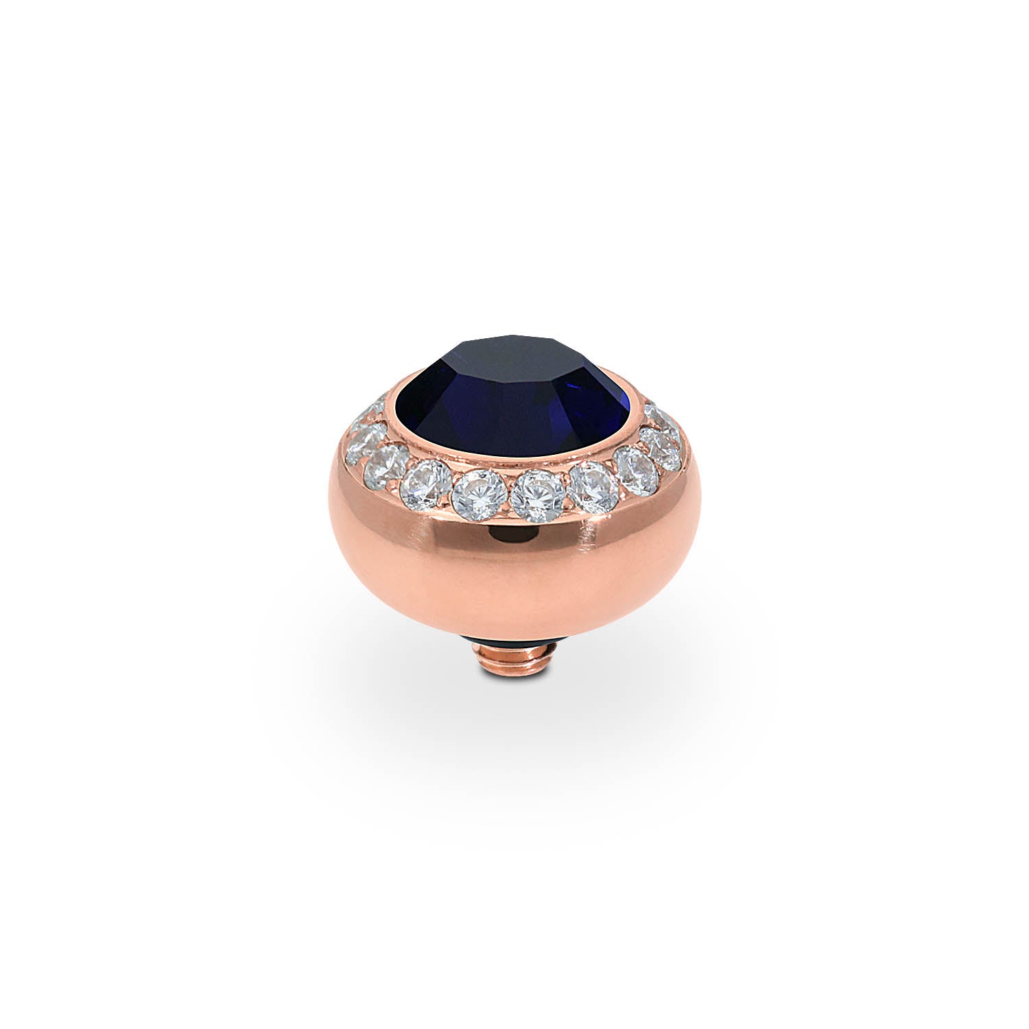 Tondo Deluxe Top 10 mm - Roségold Dark Indigo