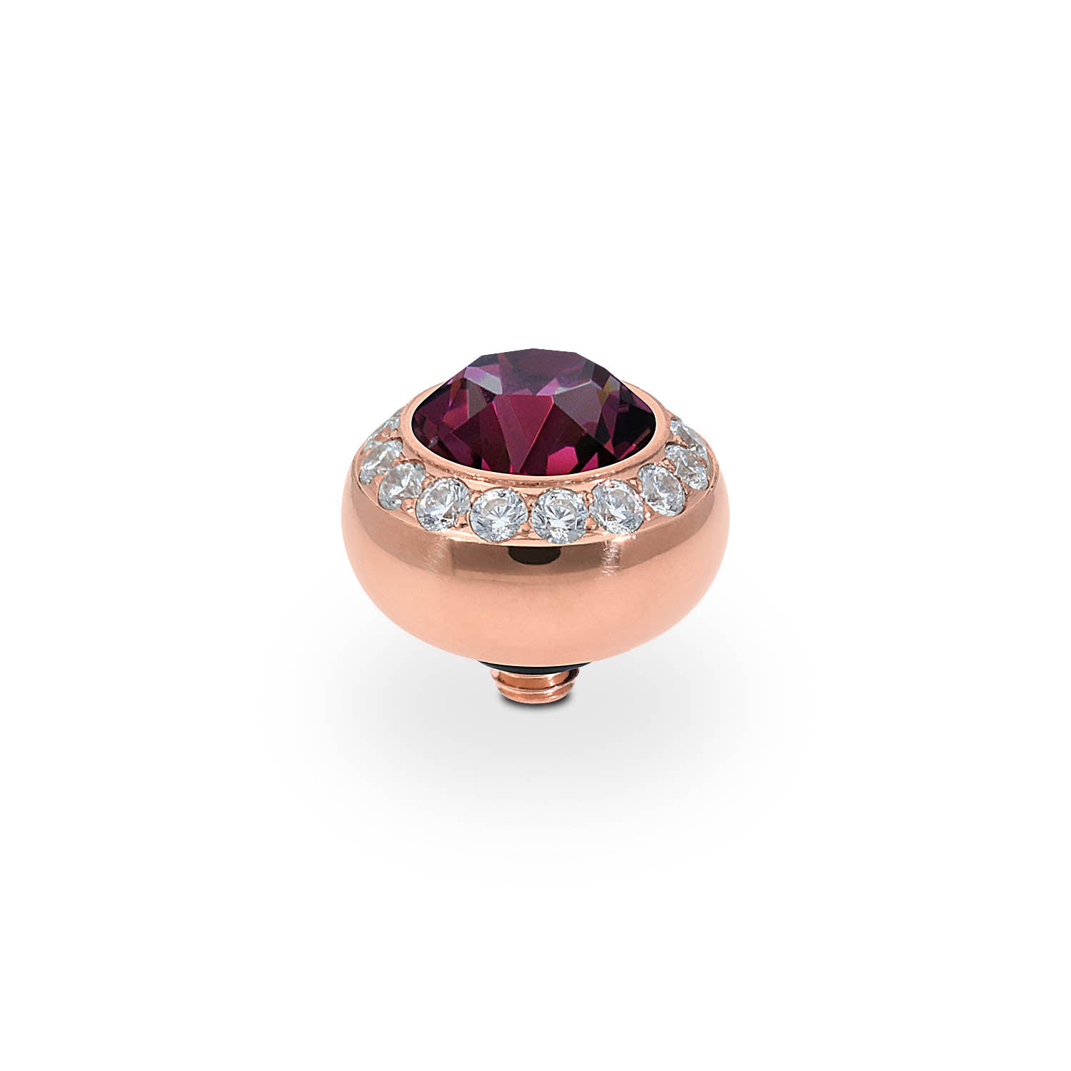 Tondo Deluxe Top 10 mm - Roségold amethyst
