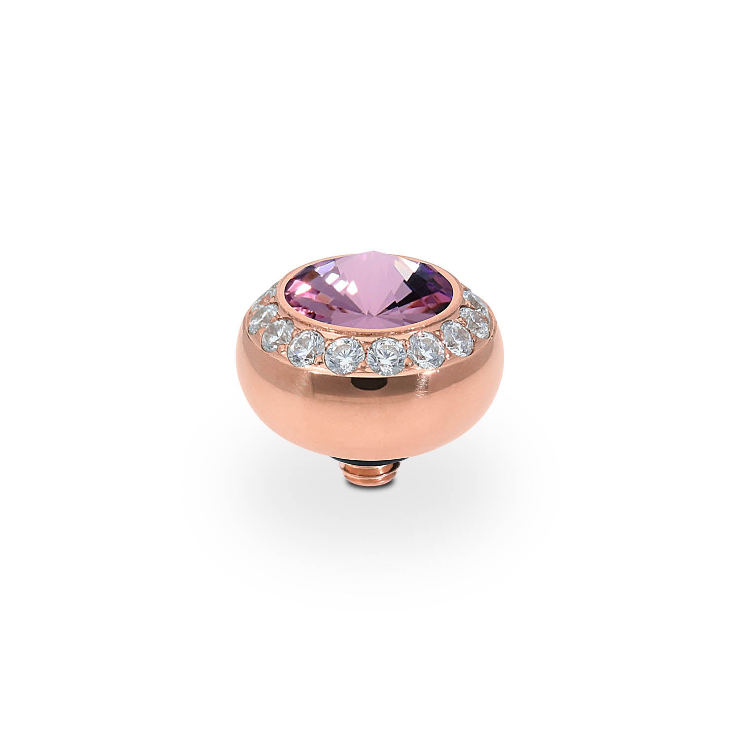 Tondo Deluxe Top 10 mm - Roségold light amethyst