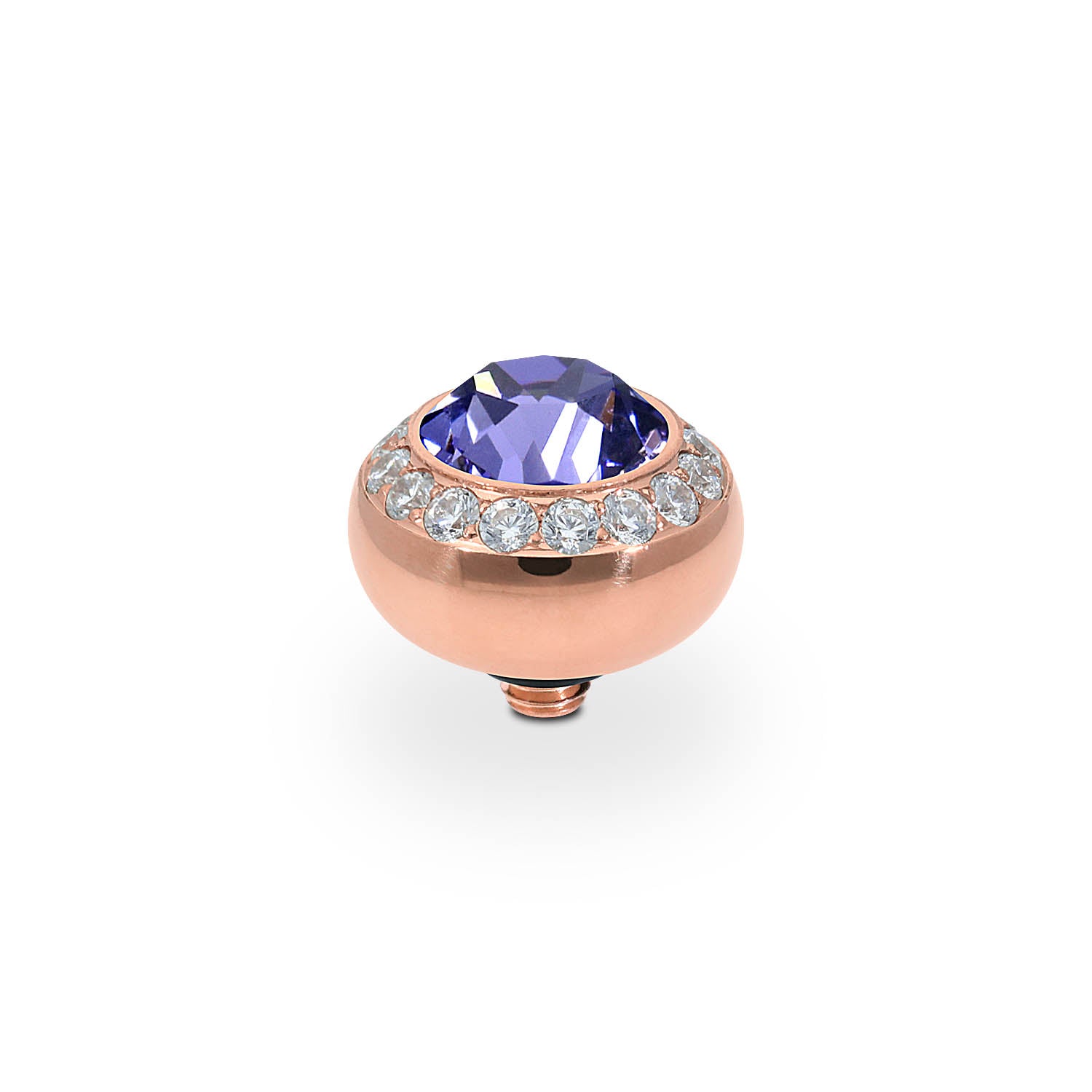 Tondo Deluxe Top 10 mm - Roségold tanzanite