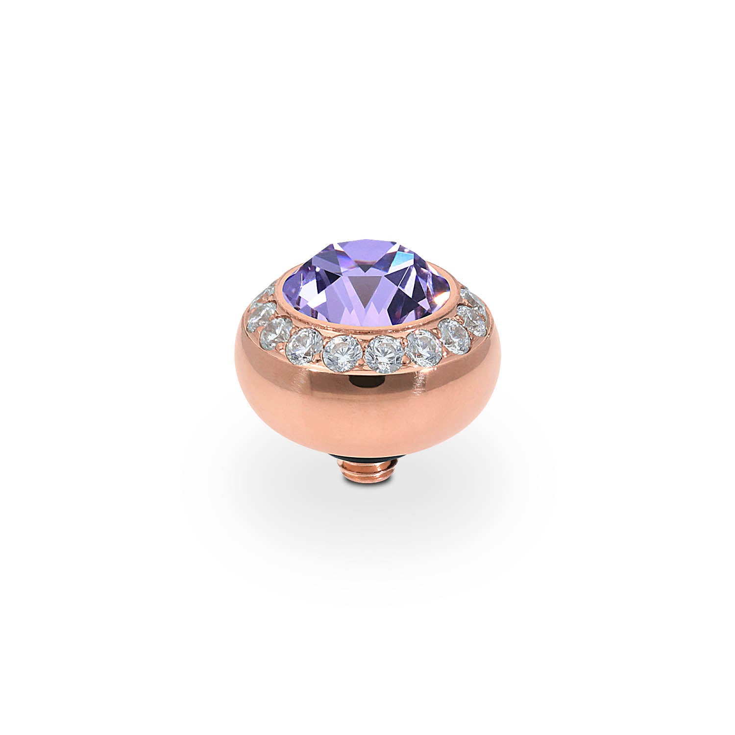 Tondo Deluxe Top 10 mm - Roségold Violet