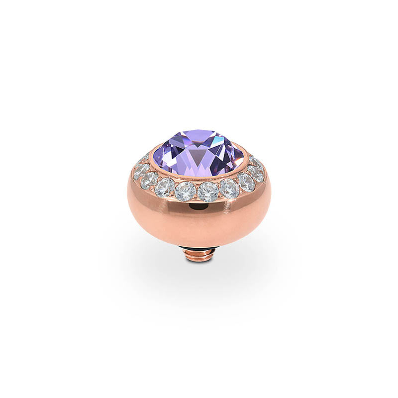 Tondo Deluxe Top 10 mm - Roségold Violet