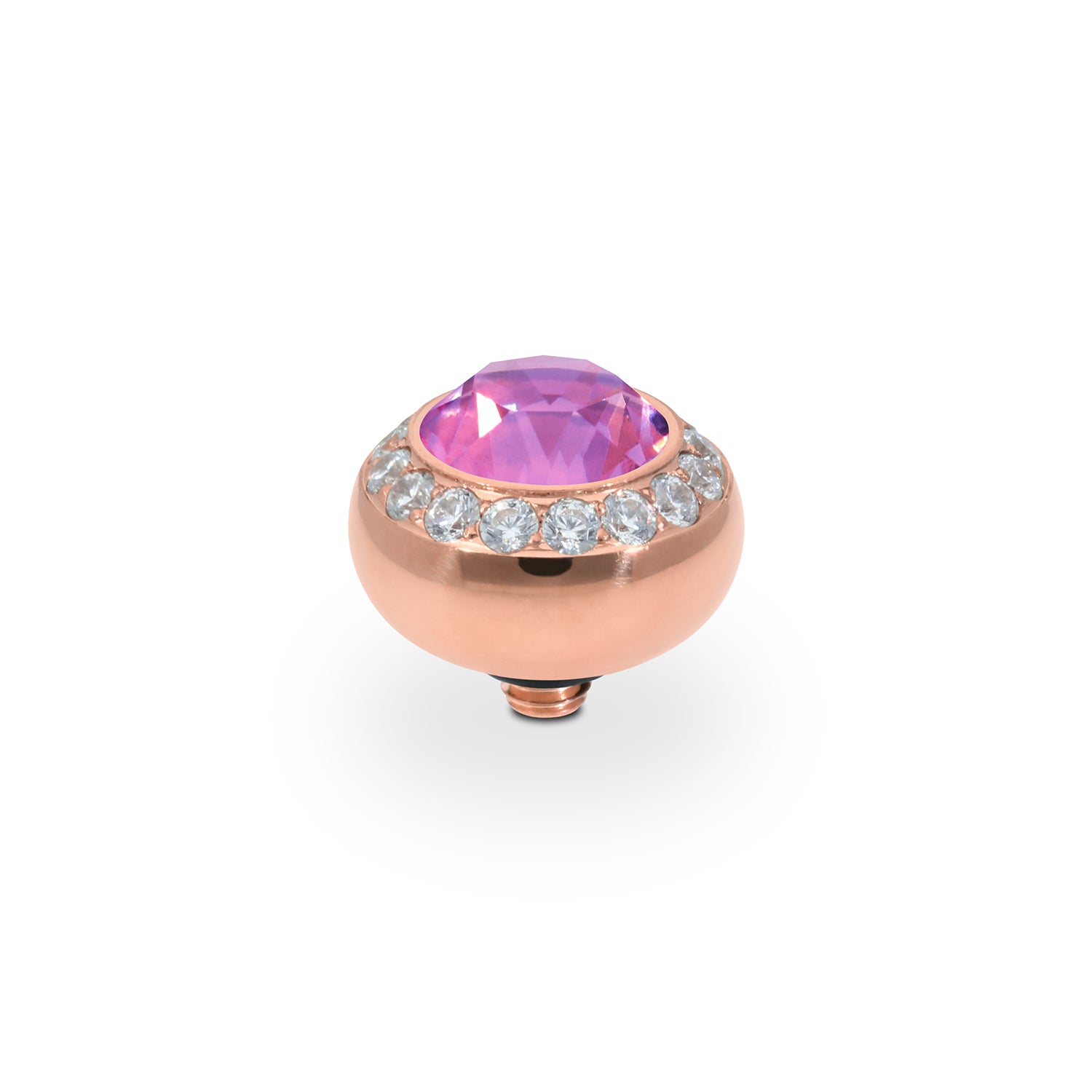 Tondo Deluxe Top 10 mm - Roségold Crystal Orchid Ignite
