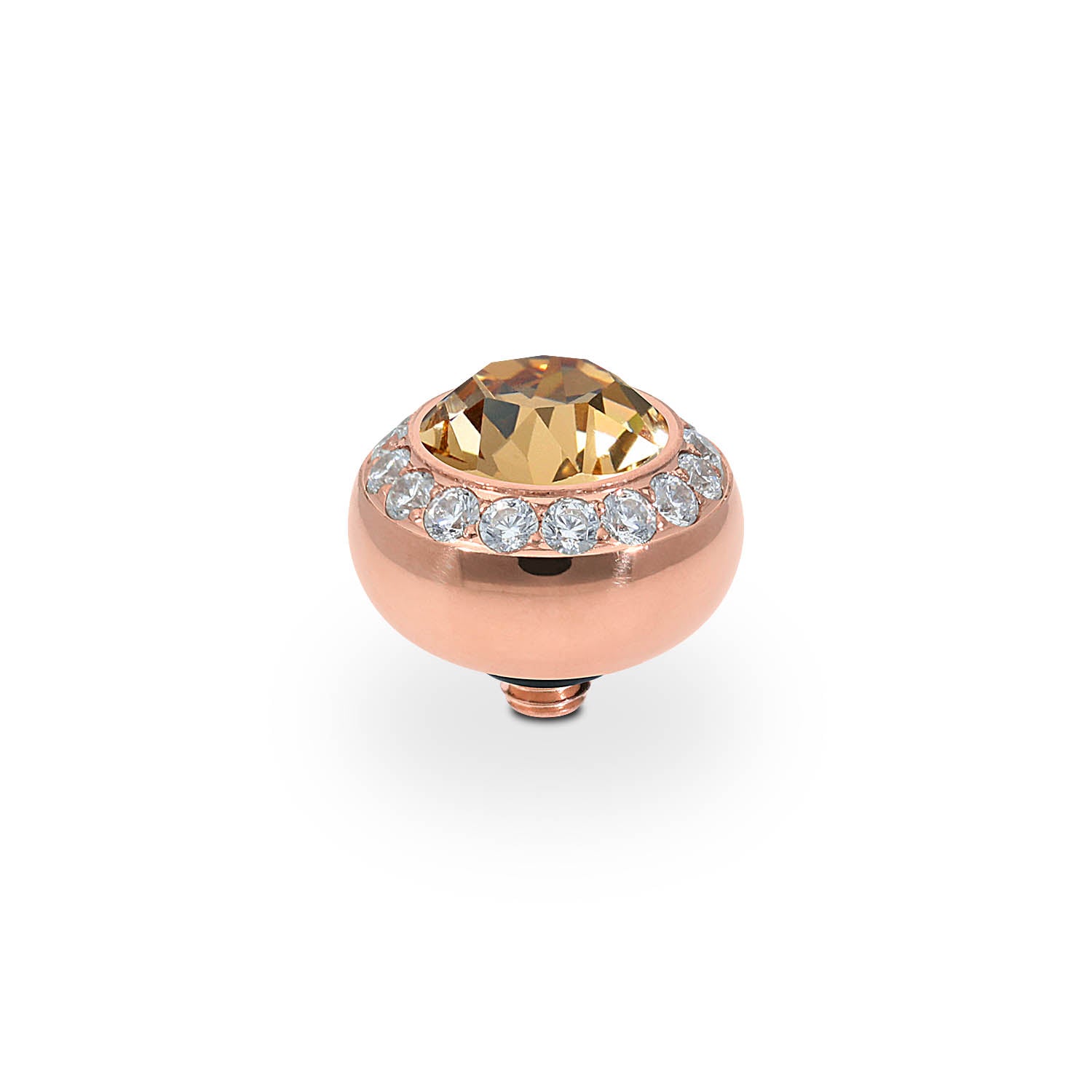 Tondo Deluxe Top 10 mm - Roségold light colorado topaz
