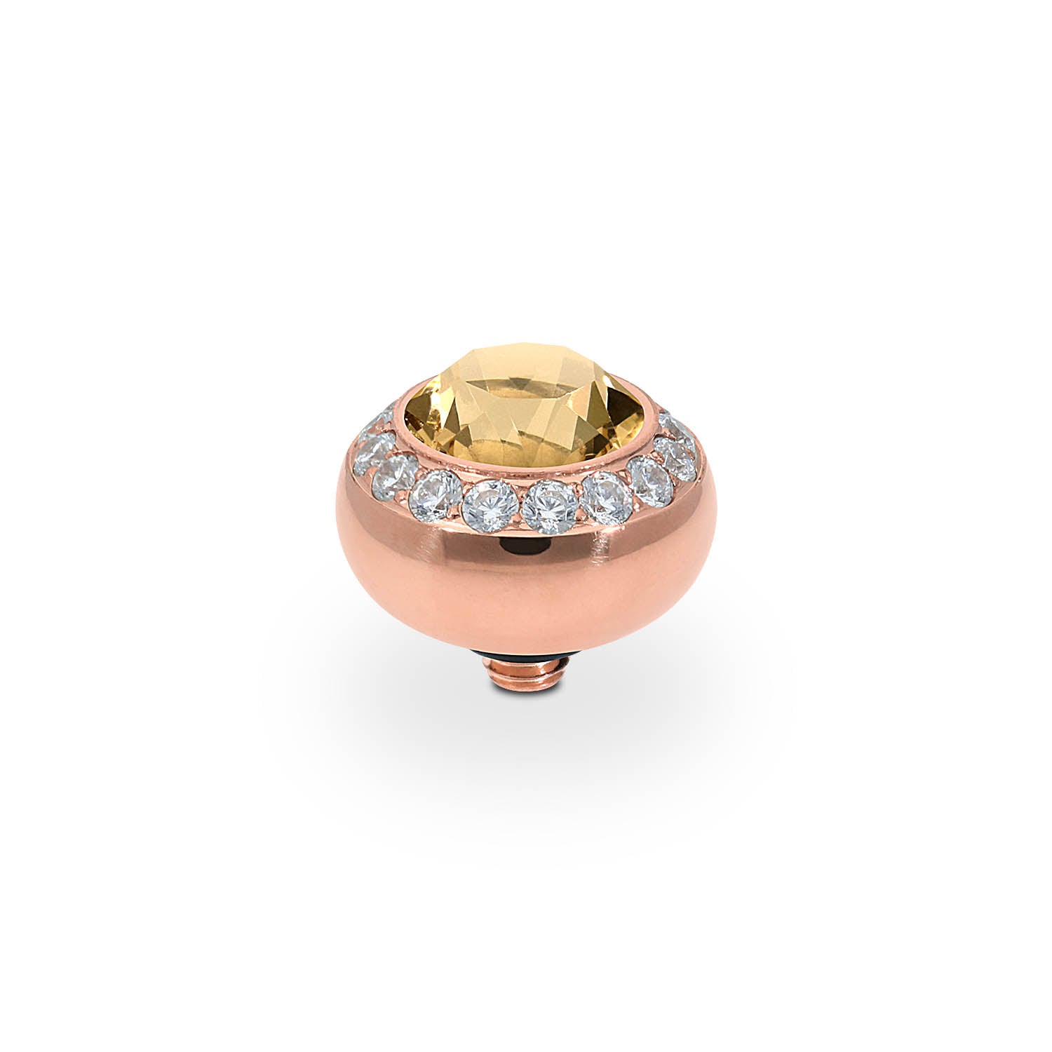Tondo Deluxe Top 10 mm - Roségold light colorado topaz ignite