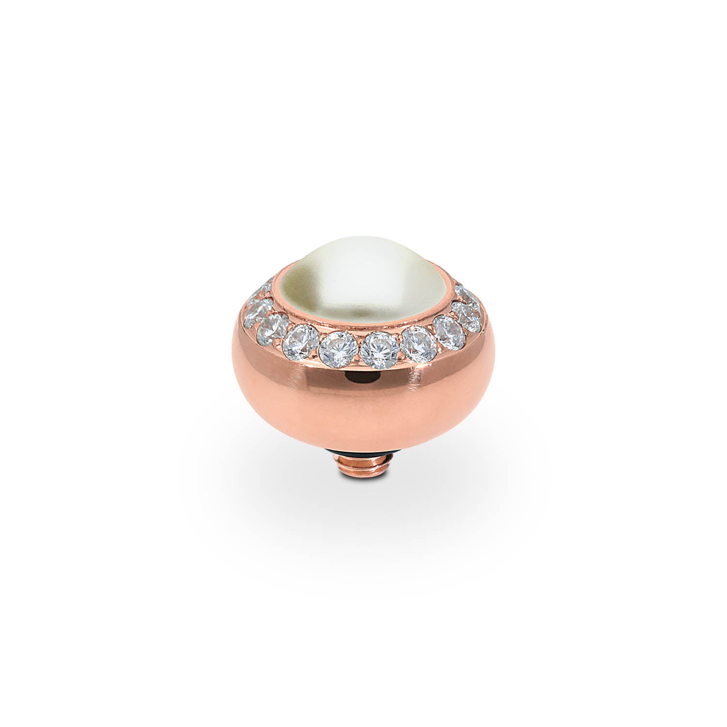 Tondo Deluxe Top 10 mm - Roségold cream pearl