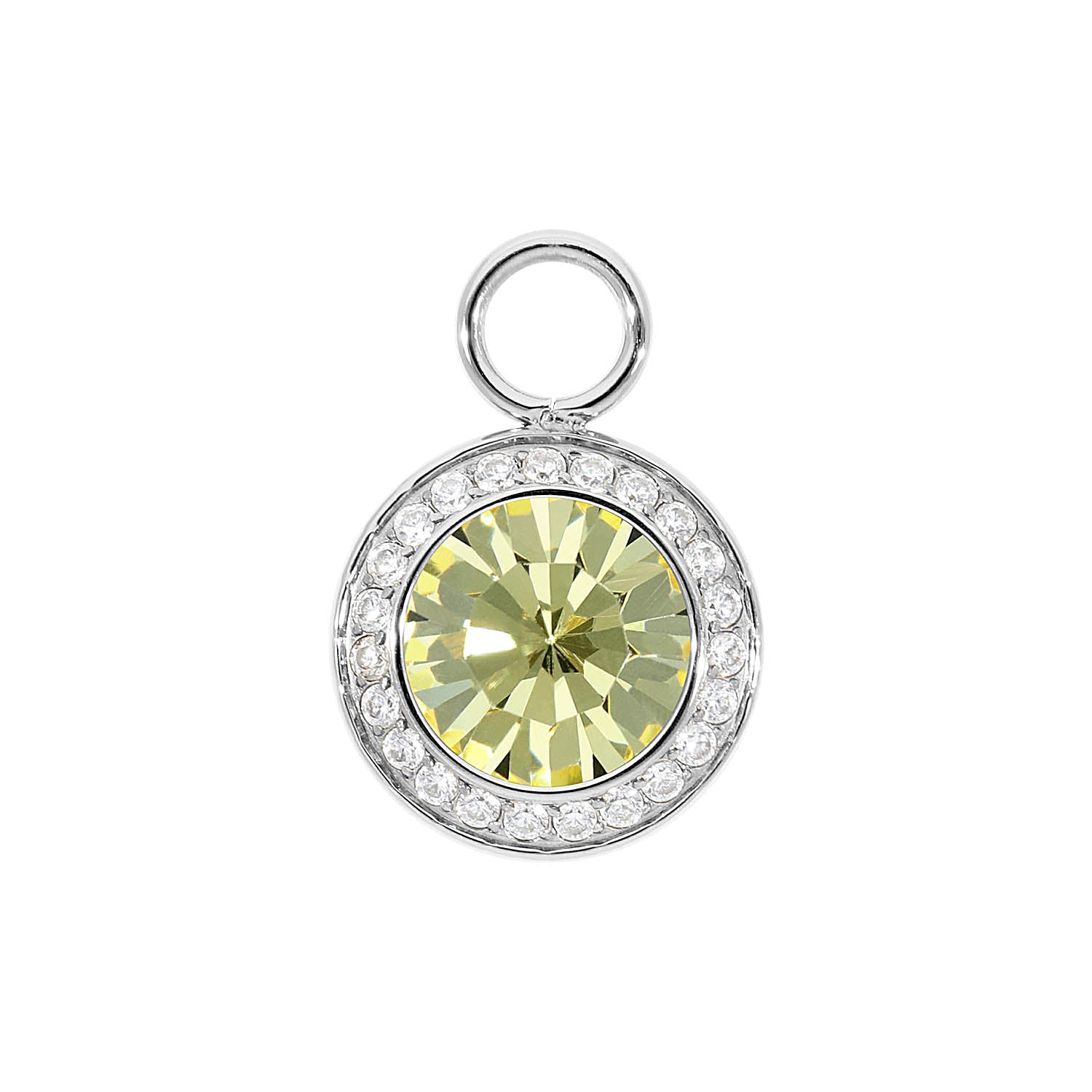 Tondo Deluxe Charm 13 mm - Silber Jonquil