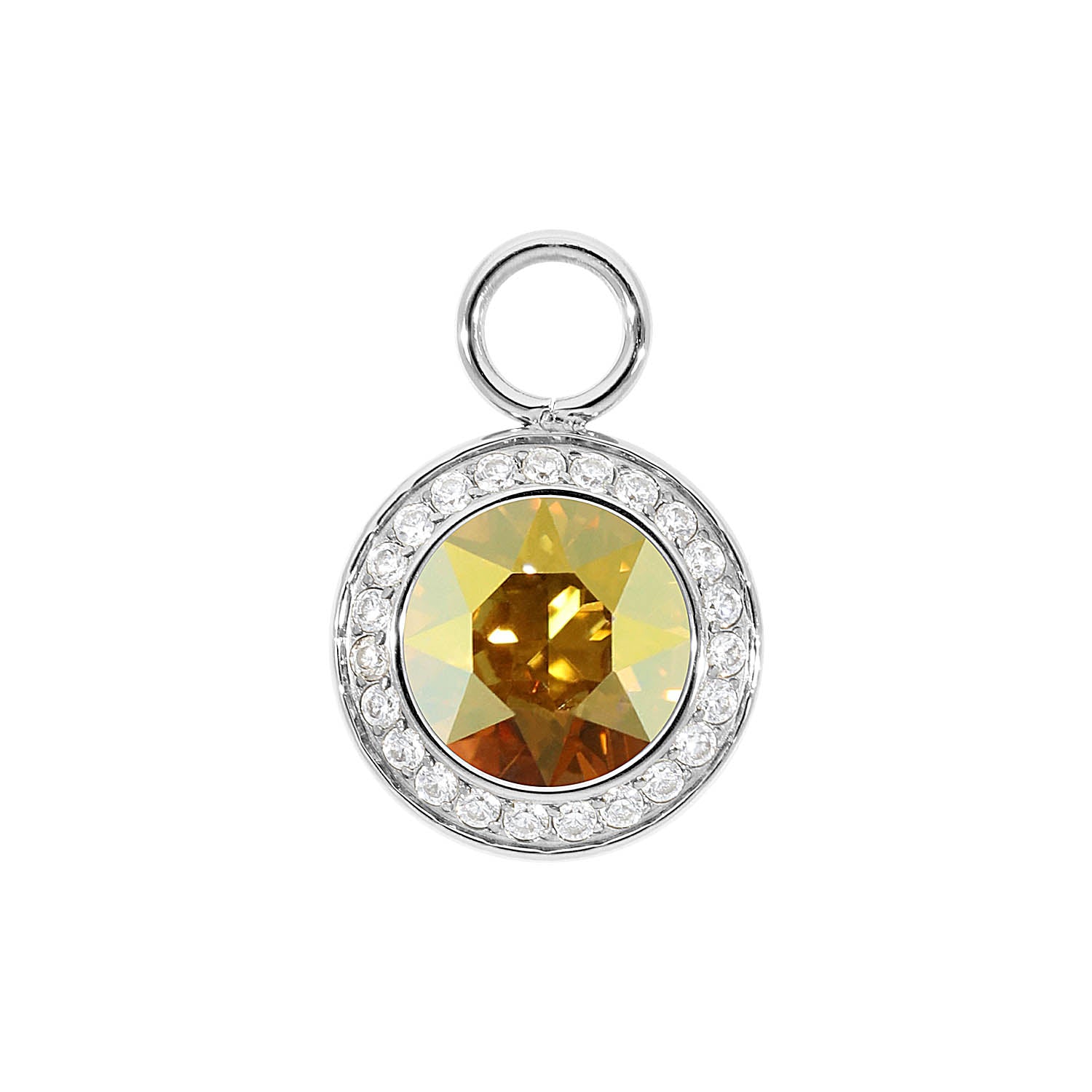 Tondo Deluxe Charm 13 mm - Silber metallic sunshine