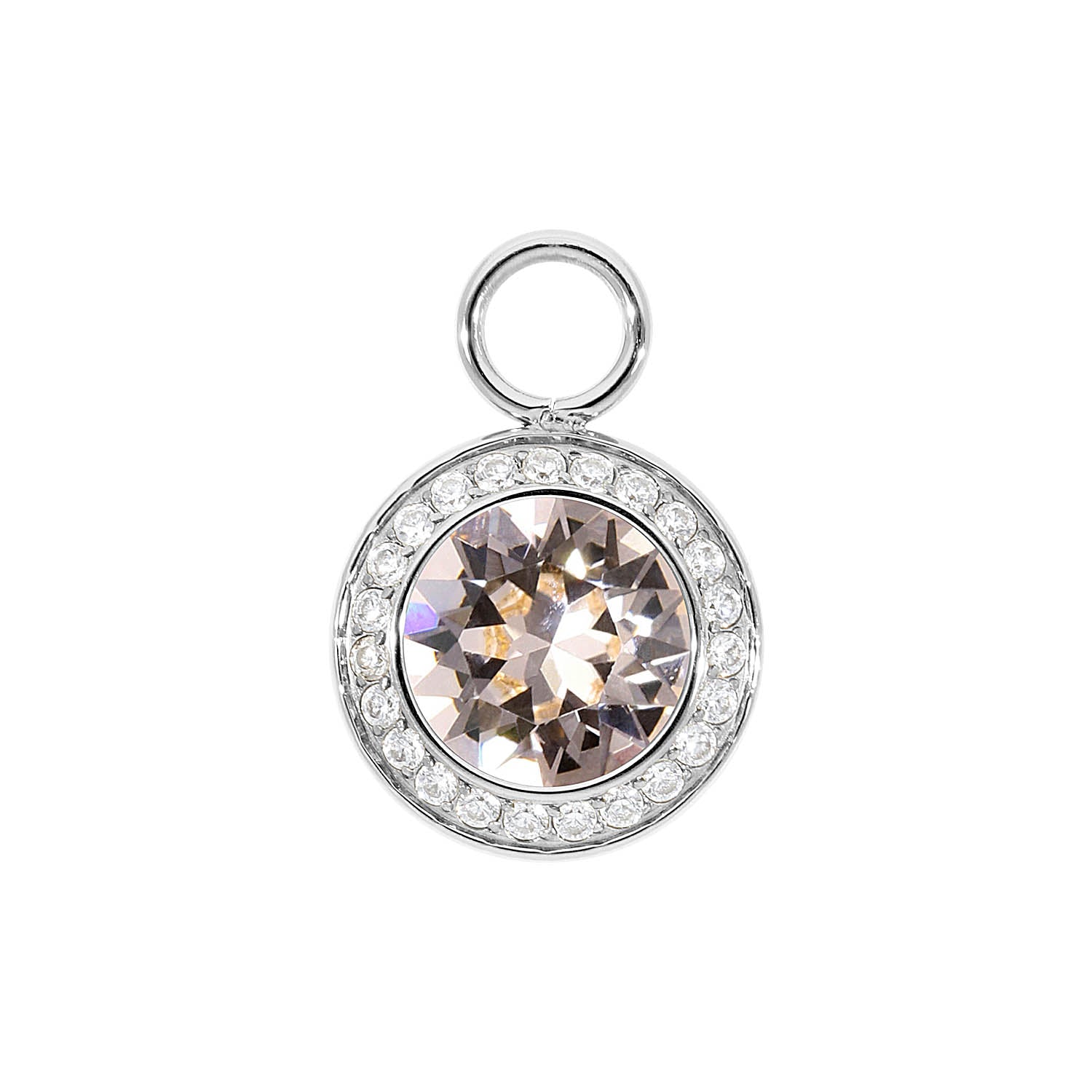 Tondo Deluxe Charm 13 mm - Silber silk