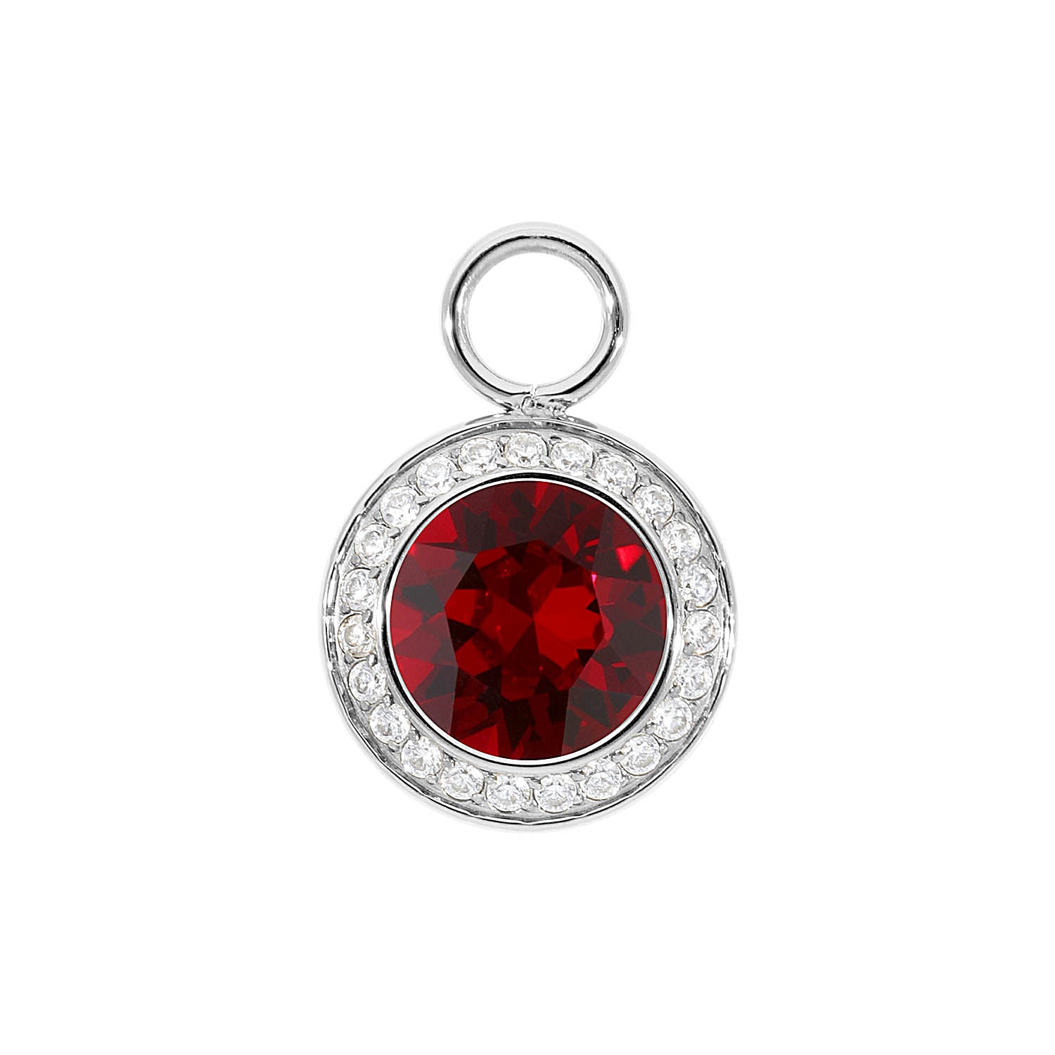 Tondo Deluxe Charm 13 mm - Silber Siam