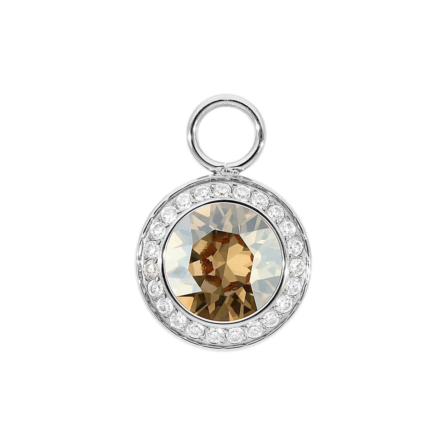 Tondo Deluxe Charm 13 mm - Silber golden shadow