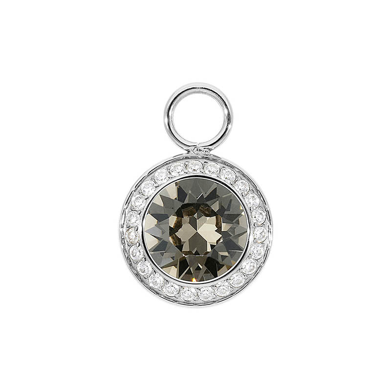 Tondo Deluxe Charm 13 mm - Silber Greige
