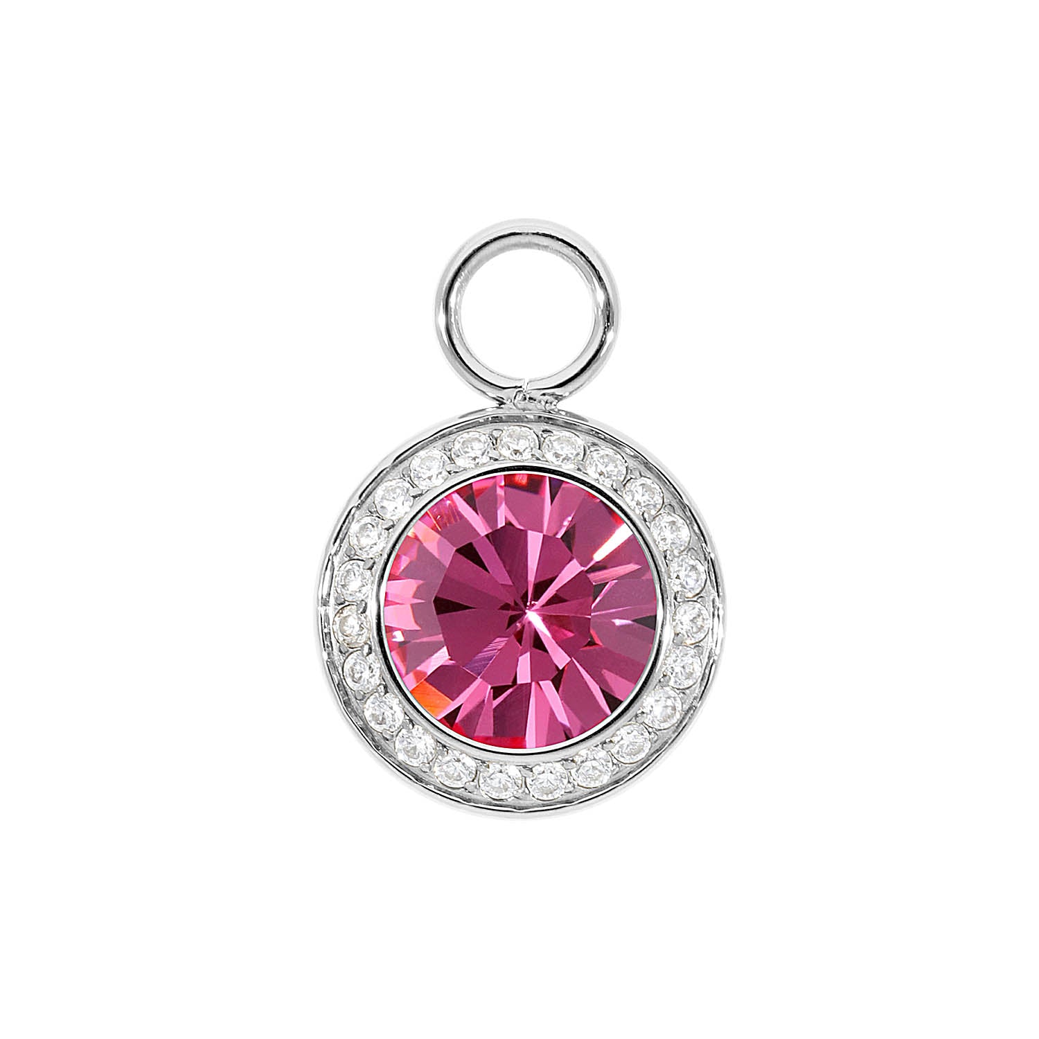 Tondo Deluxe Charm 13 mm - Silber rose