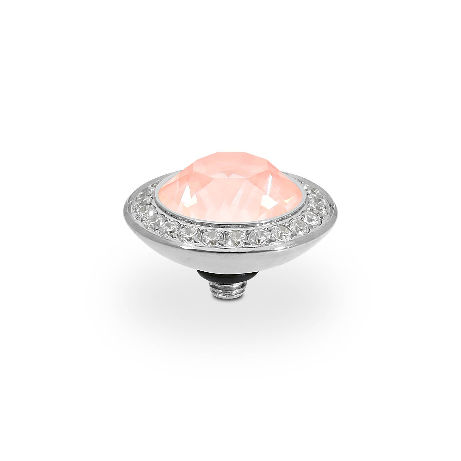 Tondo Deluxe Top 13 mm - Silber Crystal Flamingo Ignite