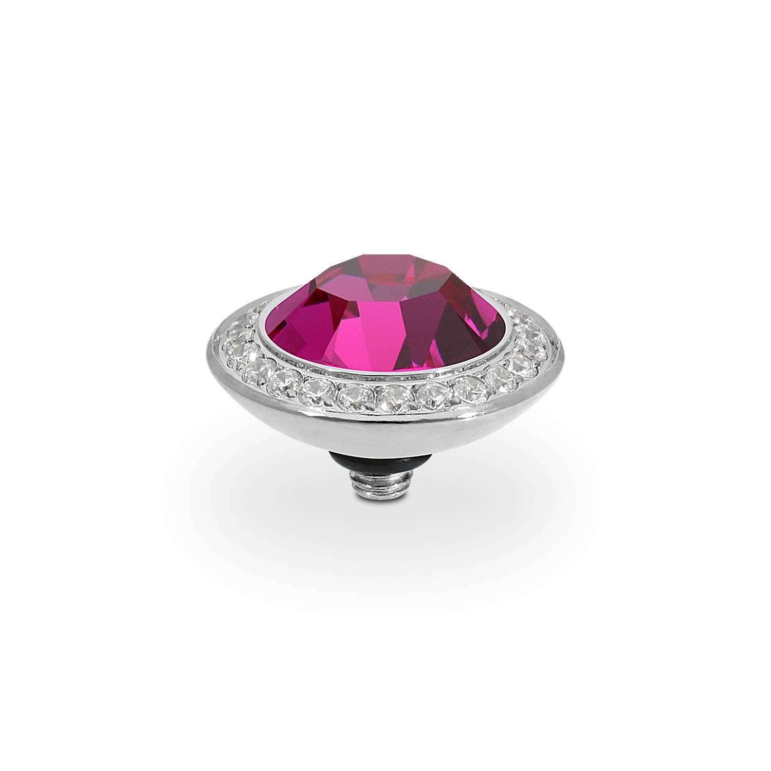 Tondo Deluxe Top 13 mm - Silber fuchsia