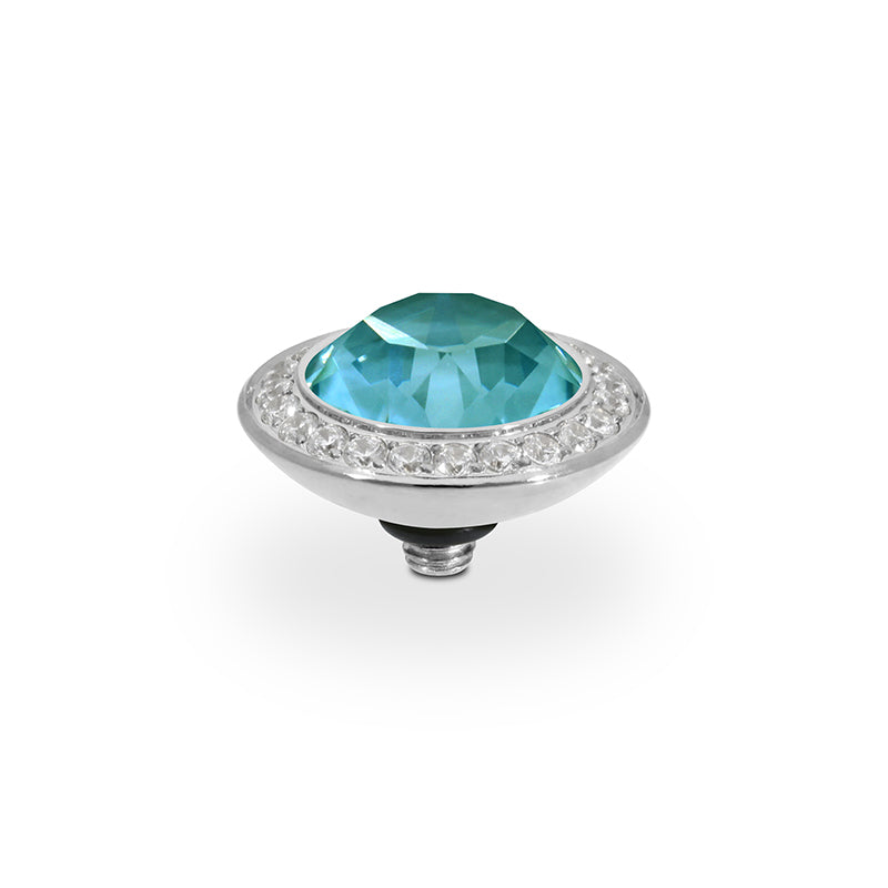 Tondo Deluxe Top 13 mm - Silber Crystal Pine Green Ignite