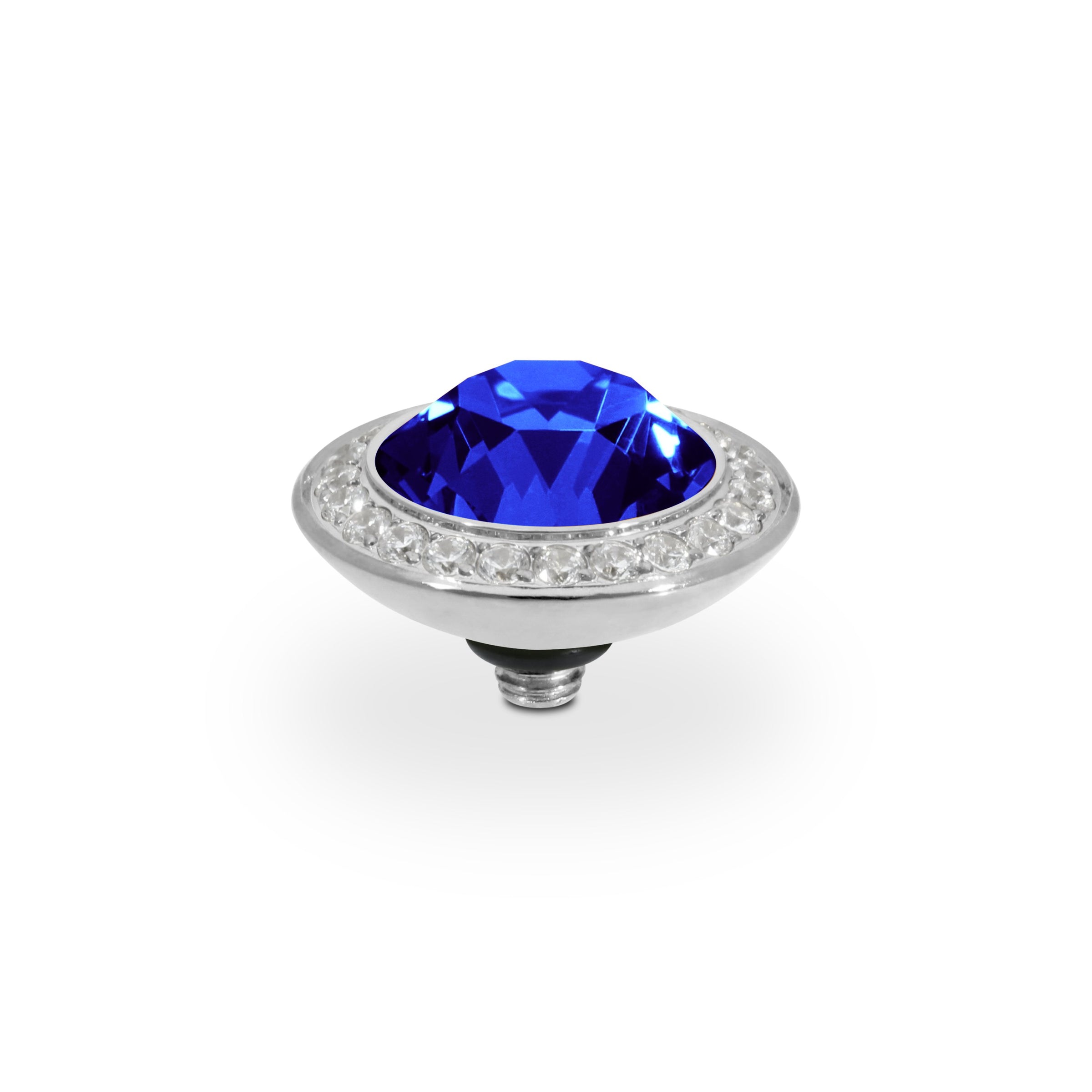 Tondo Deluxe Top 13 mm - Silber ReCreated Dark Sapphire