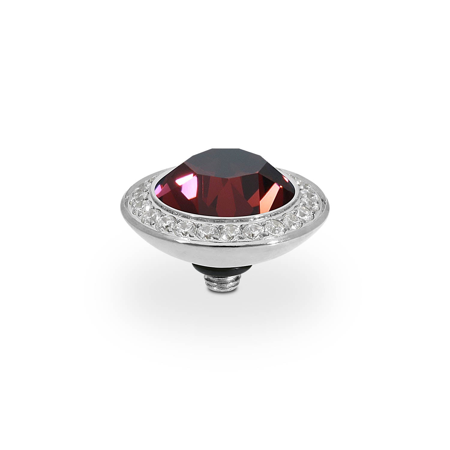 Tondo Deluxe Top 13 mm - Silber Burgundy