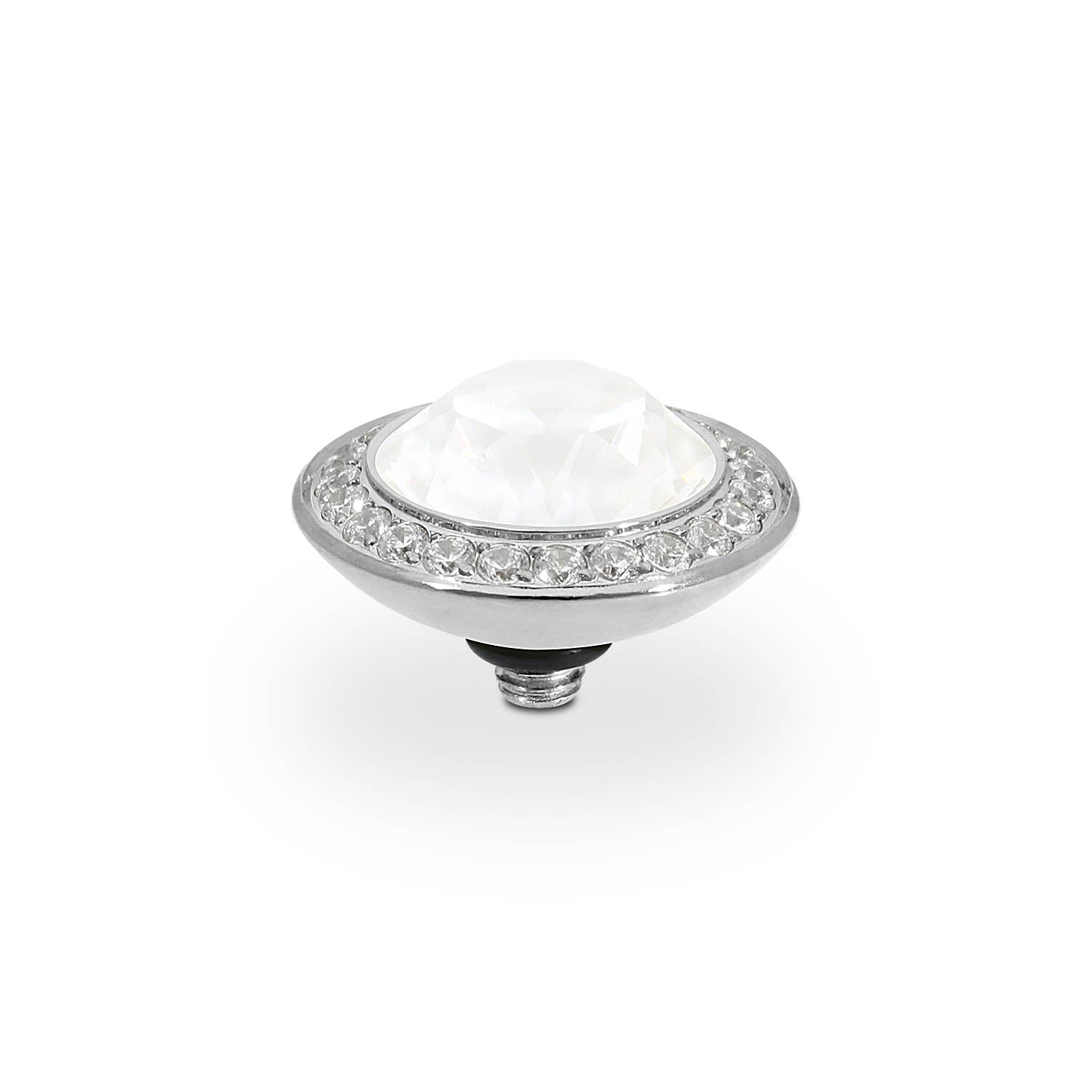 Tondo Deluxe Top 13 mm - Silber crystal electric white ignite