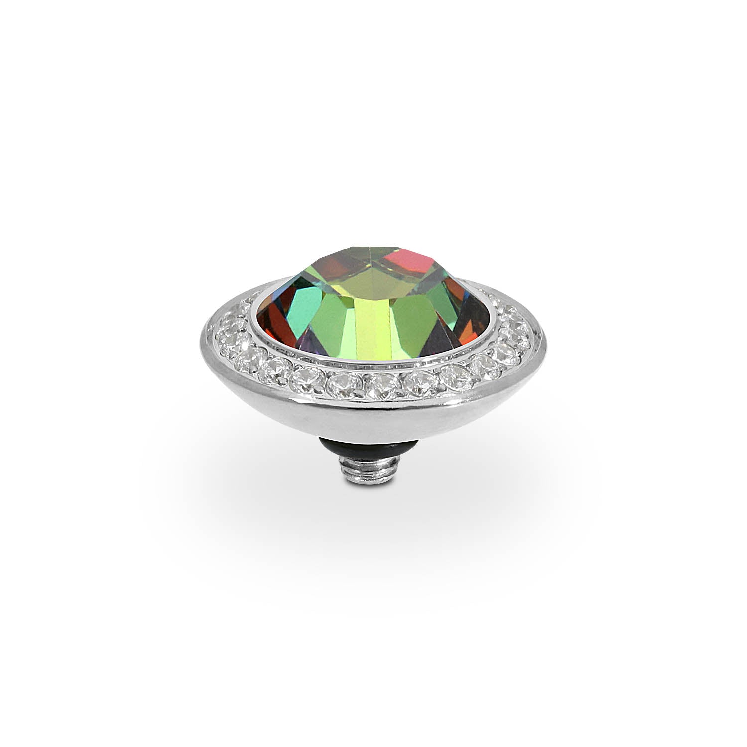 Tondo Deluxe Top 13 mm - Silber Crystal Vitrail Medium