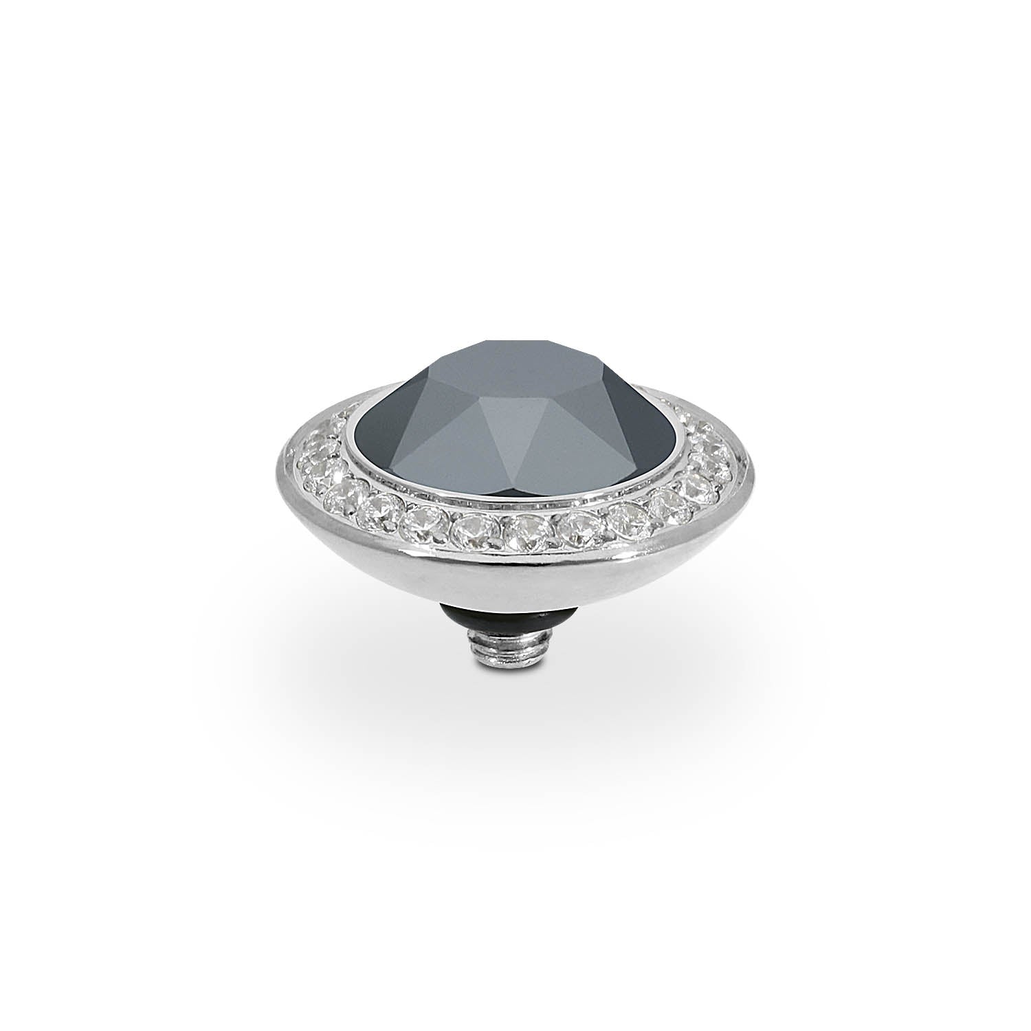 Tondo Deluxe Top 13 mm - Silber jet hematite