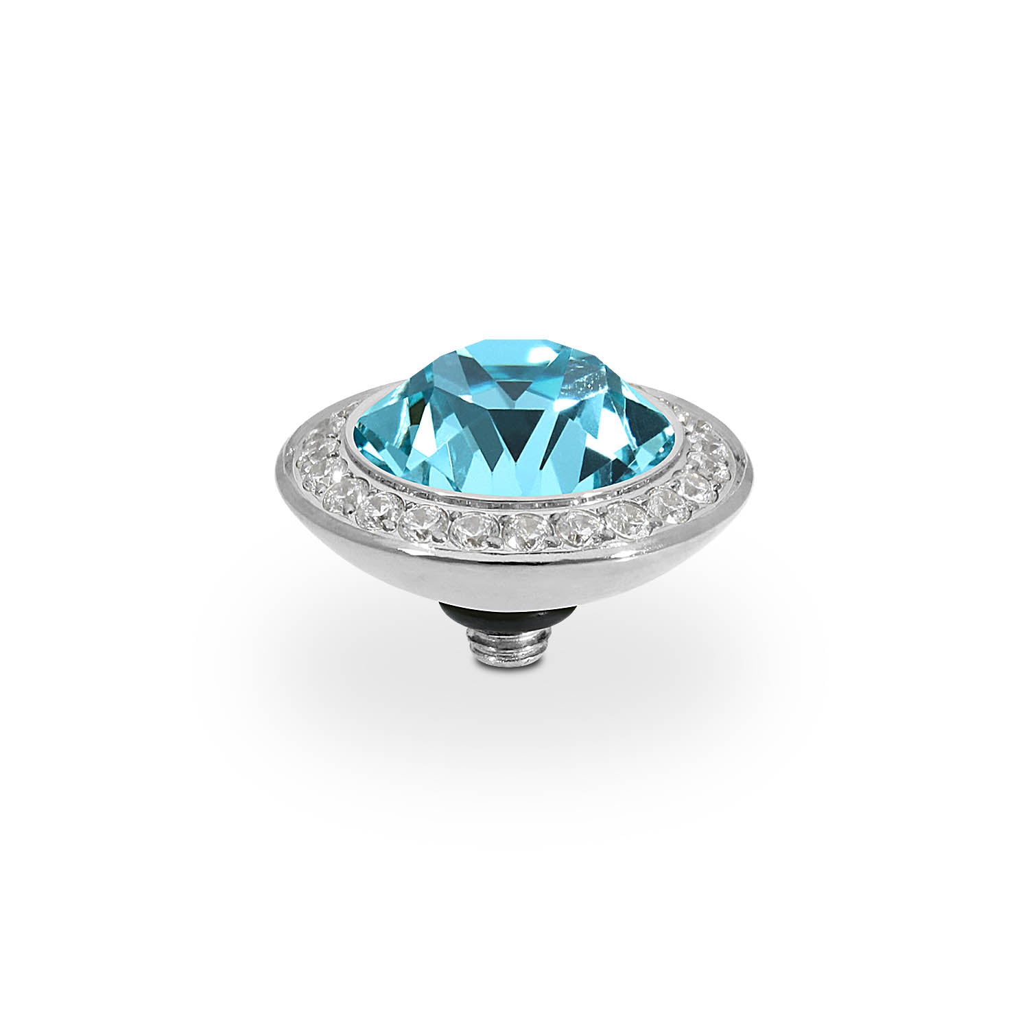 Tondo Deluxe Top 13 mm - Silber Light Turquoise