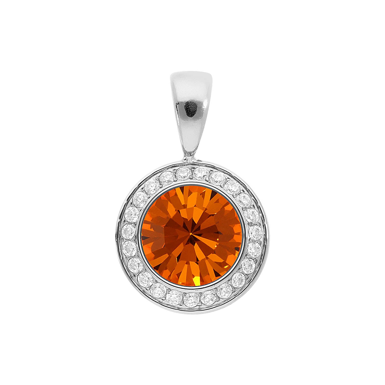 Tondo Deluxe Anhänger 13 mm - Silber sun