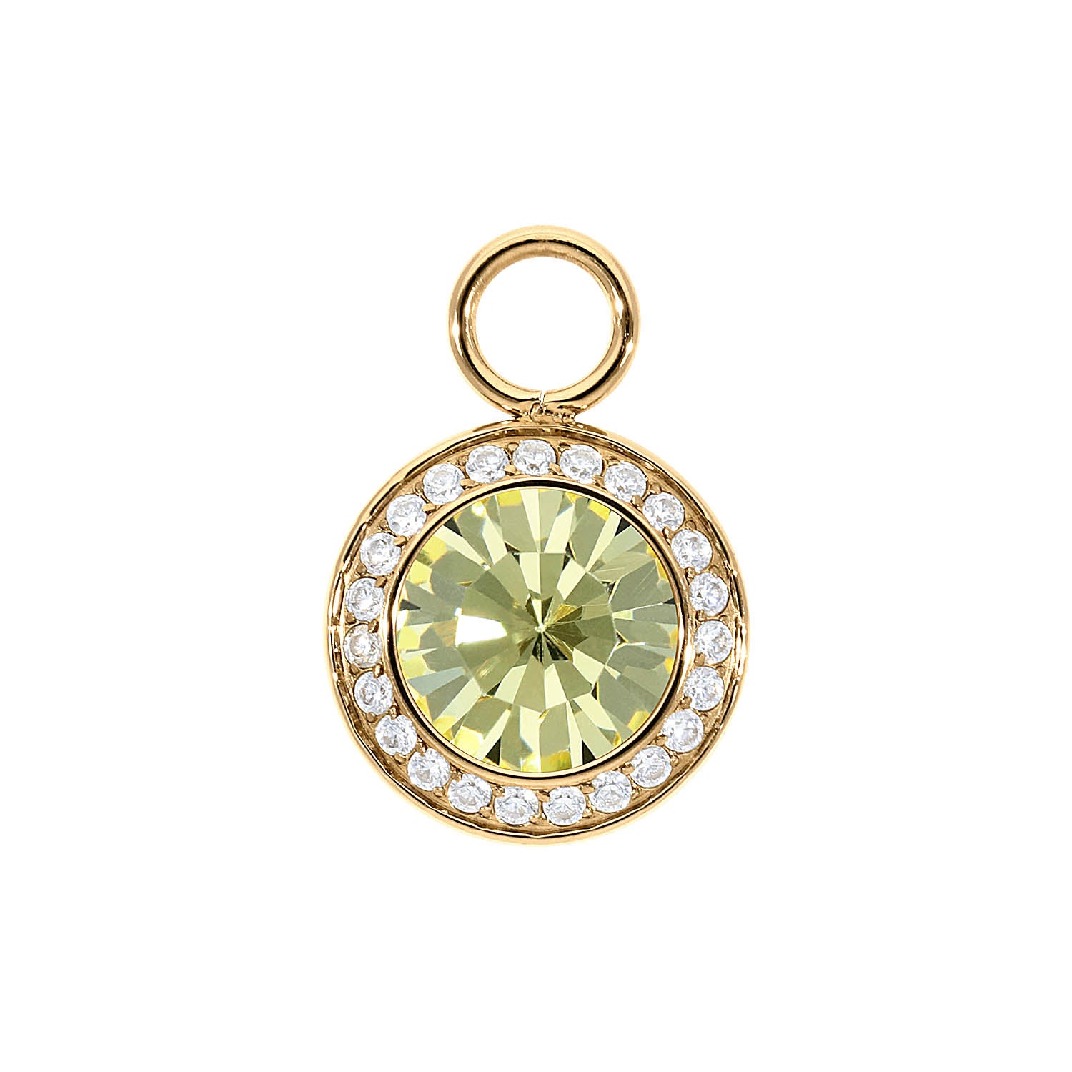 Tondo Deluxe Charm 13 mm - Gold Jonquil