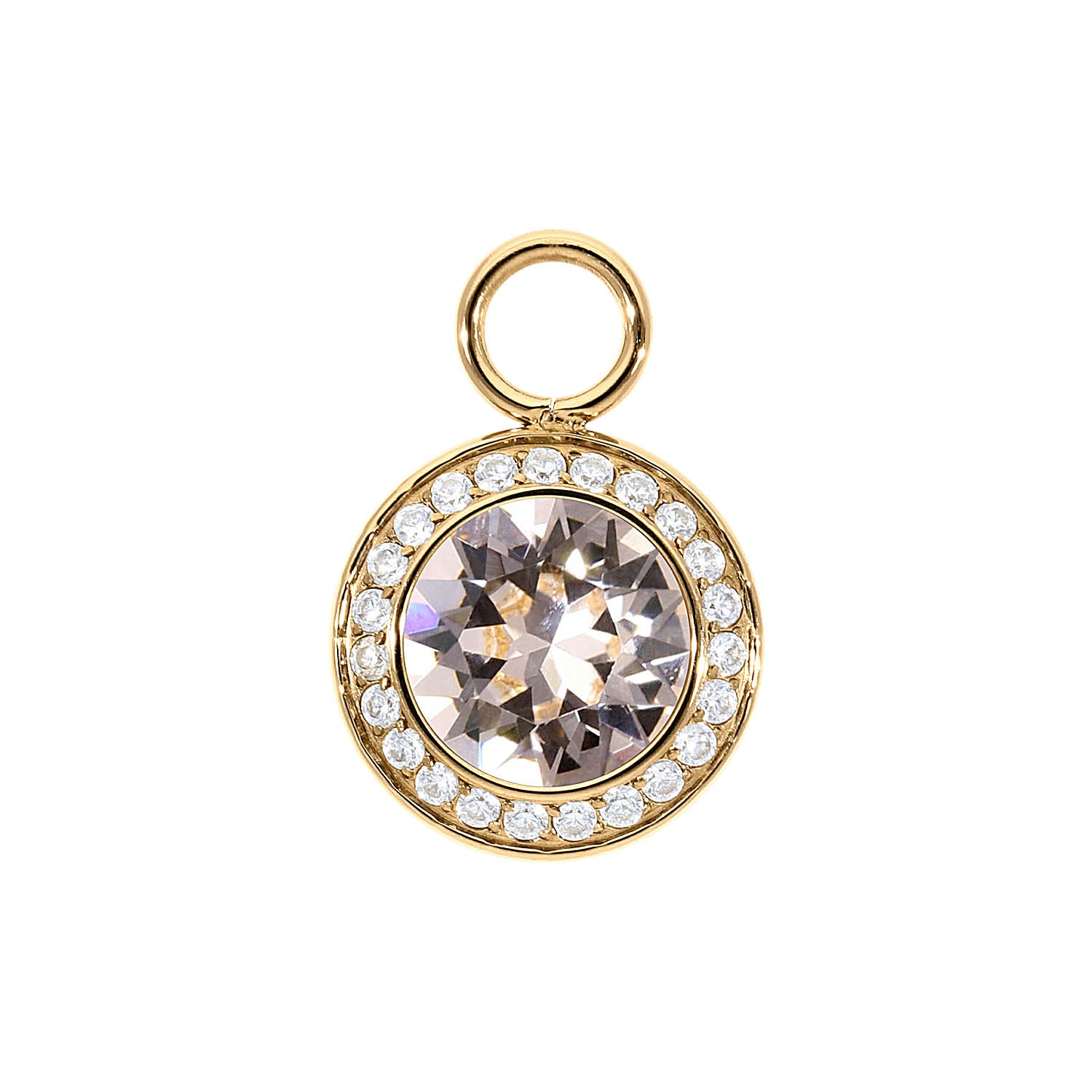 Tondo Deluxe Charm 13 mm - Gold silk