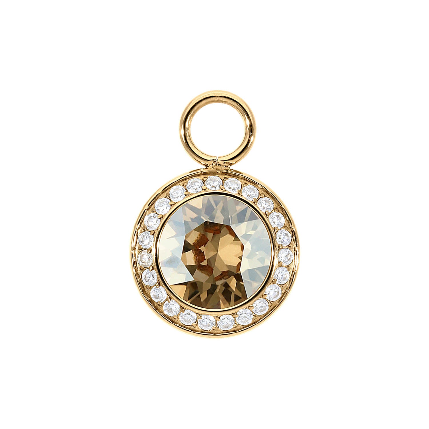 Tondo Deluxe Charm 13 mm - Gold golden shadow