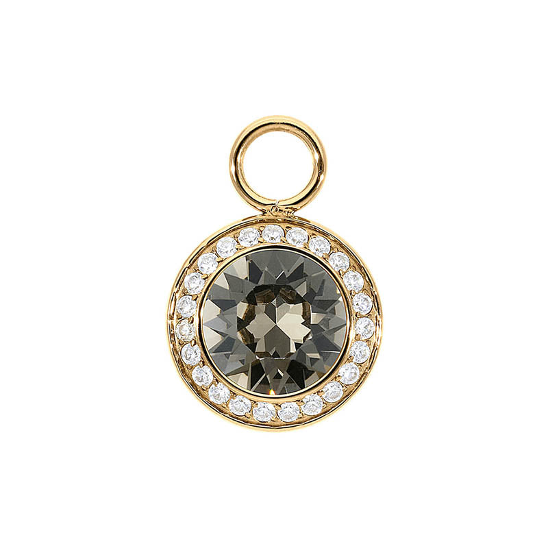 Tondo Deluxe Charm 13 mm - Gold Greige