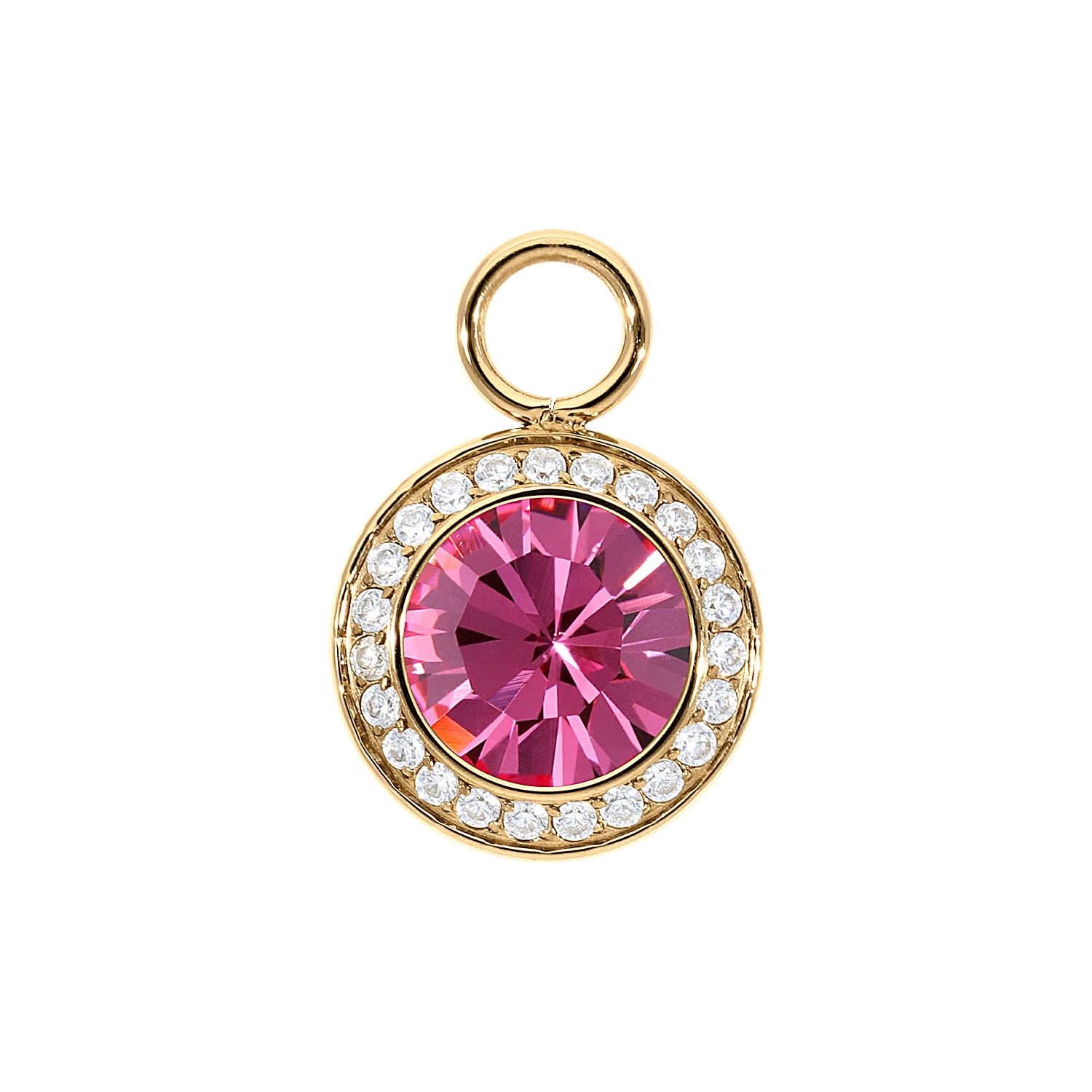 Tondo Deluxe Charm 13 mm - Gold rose