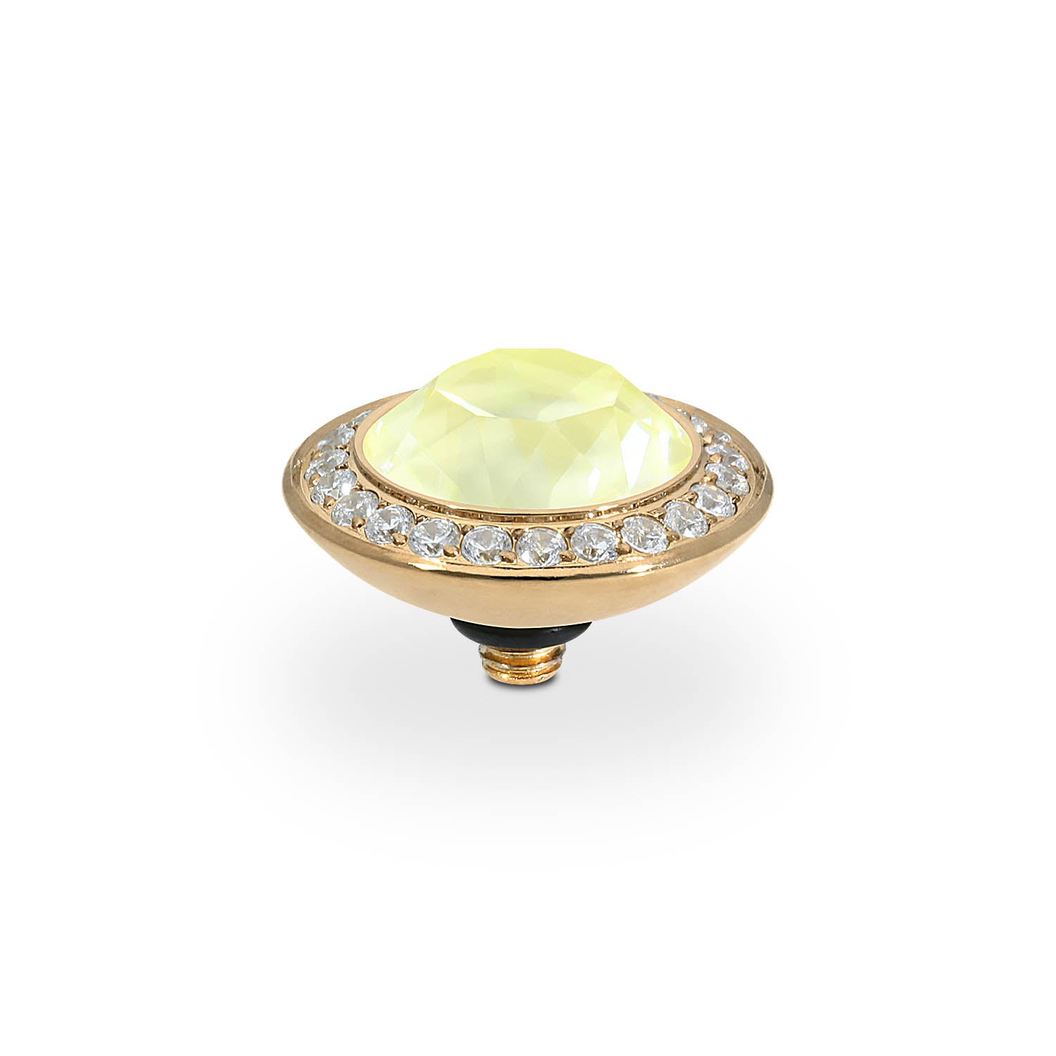 Tondo Deluxe Top 13 mm - Gold crystal soft yellow ignite