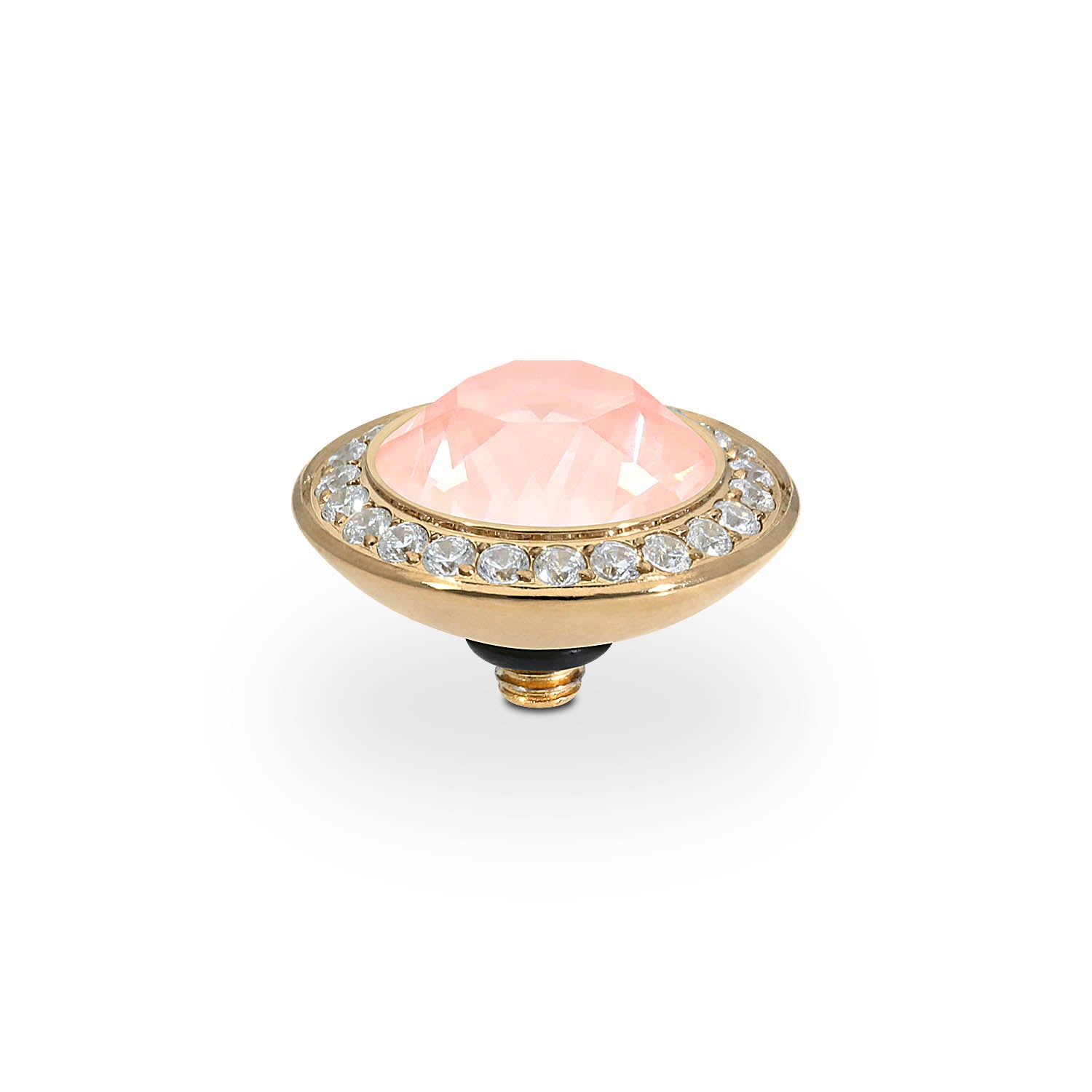 Tondo Deluxe Top 13 mm - Gold Crystal Flamingo Ignite