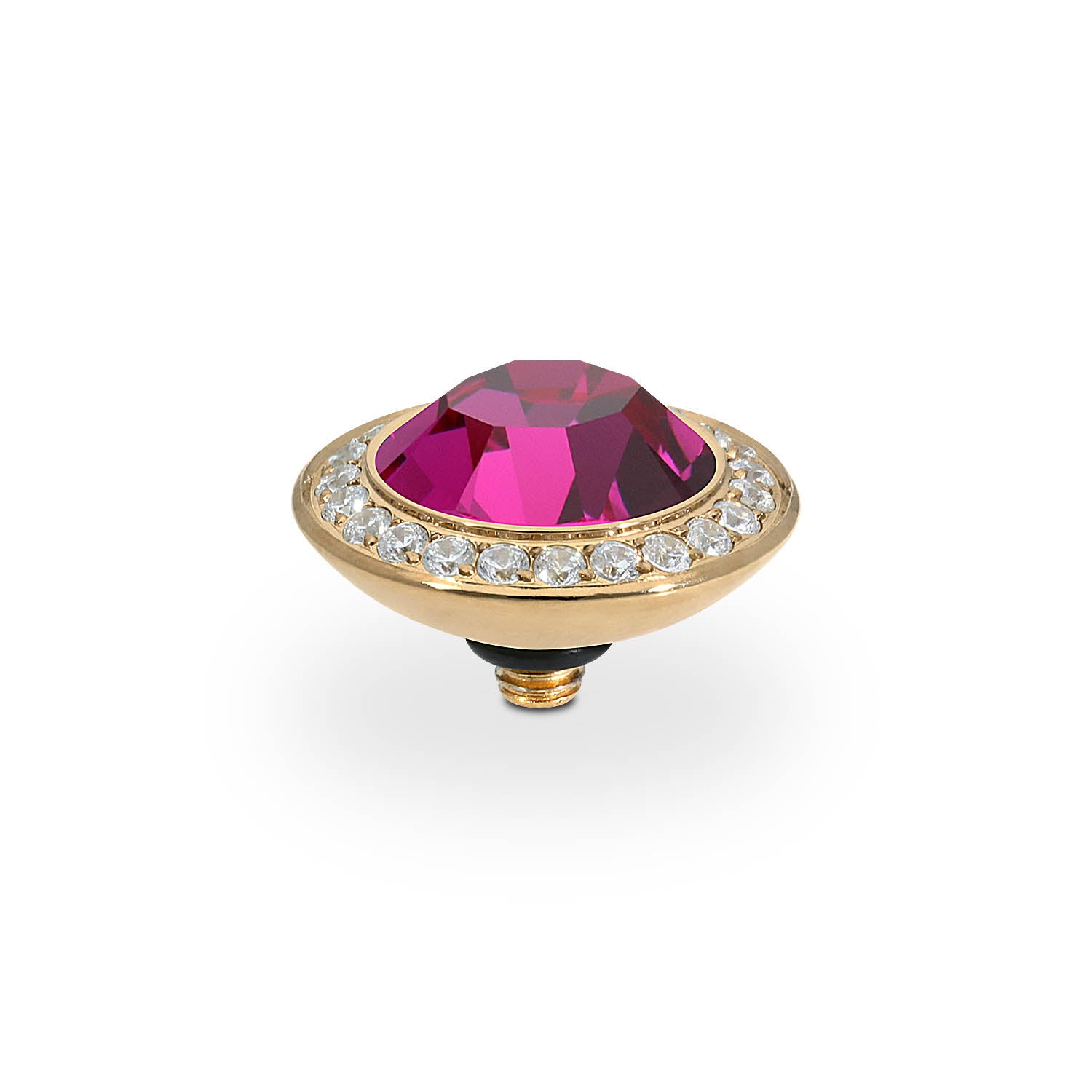 Tondo Deluxe Top 13 mm - Gold fuchsia