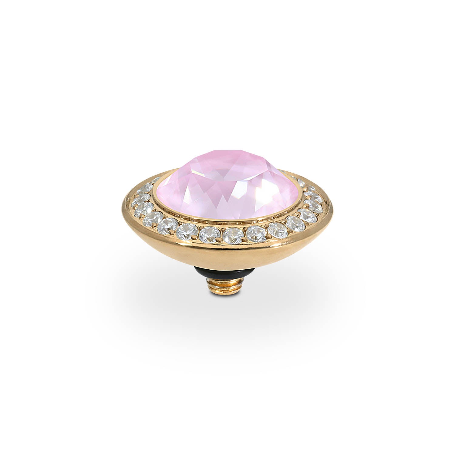Tondo Deluxe Top 13 mm - Gold crystal soft rose ignite